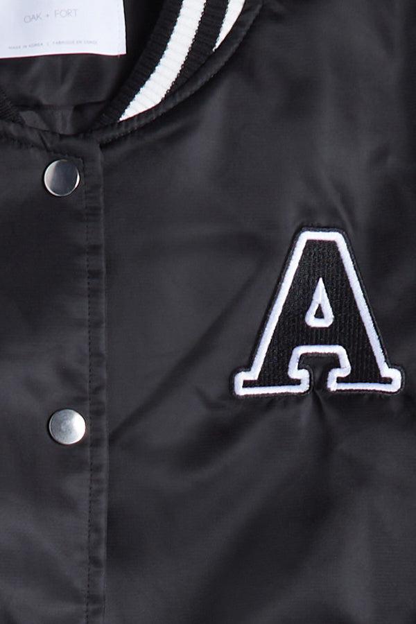 CROPPED VARSITY JACKET by OAK + FORT