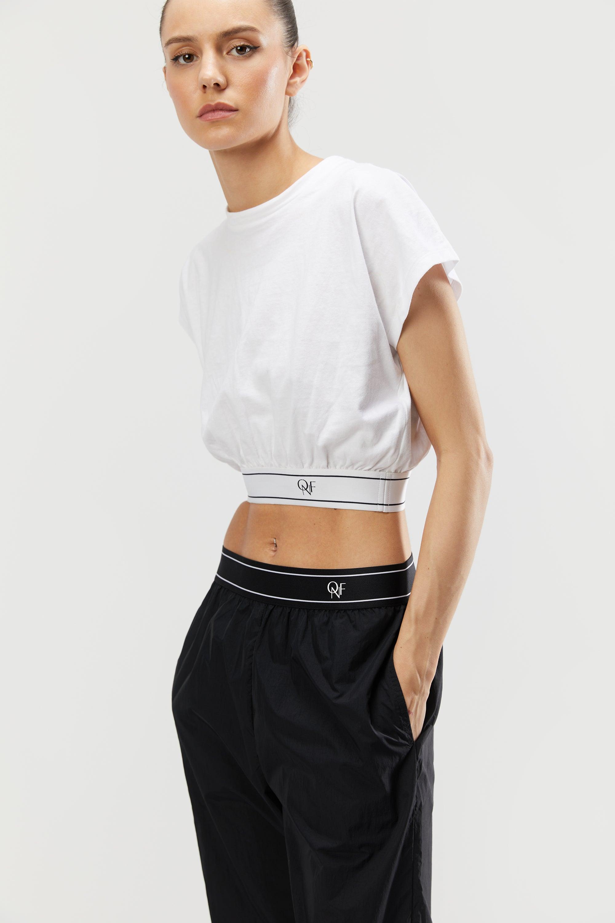 CROPPED WAISTBAND TEE by OAK + FORT