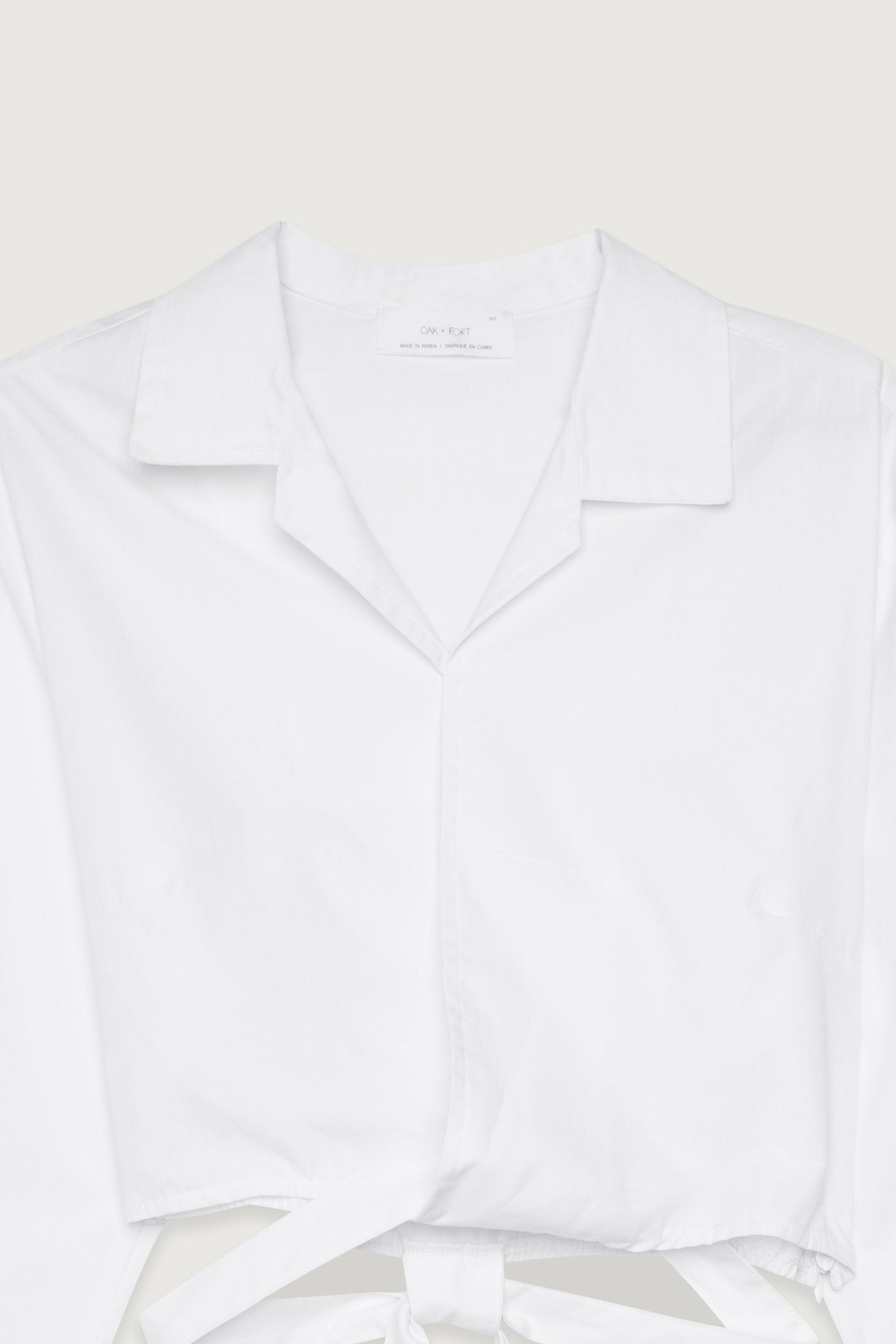 CROPPED WRAP SHIRT by OAK + FORT