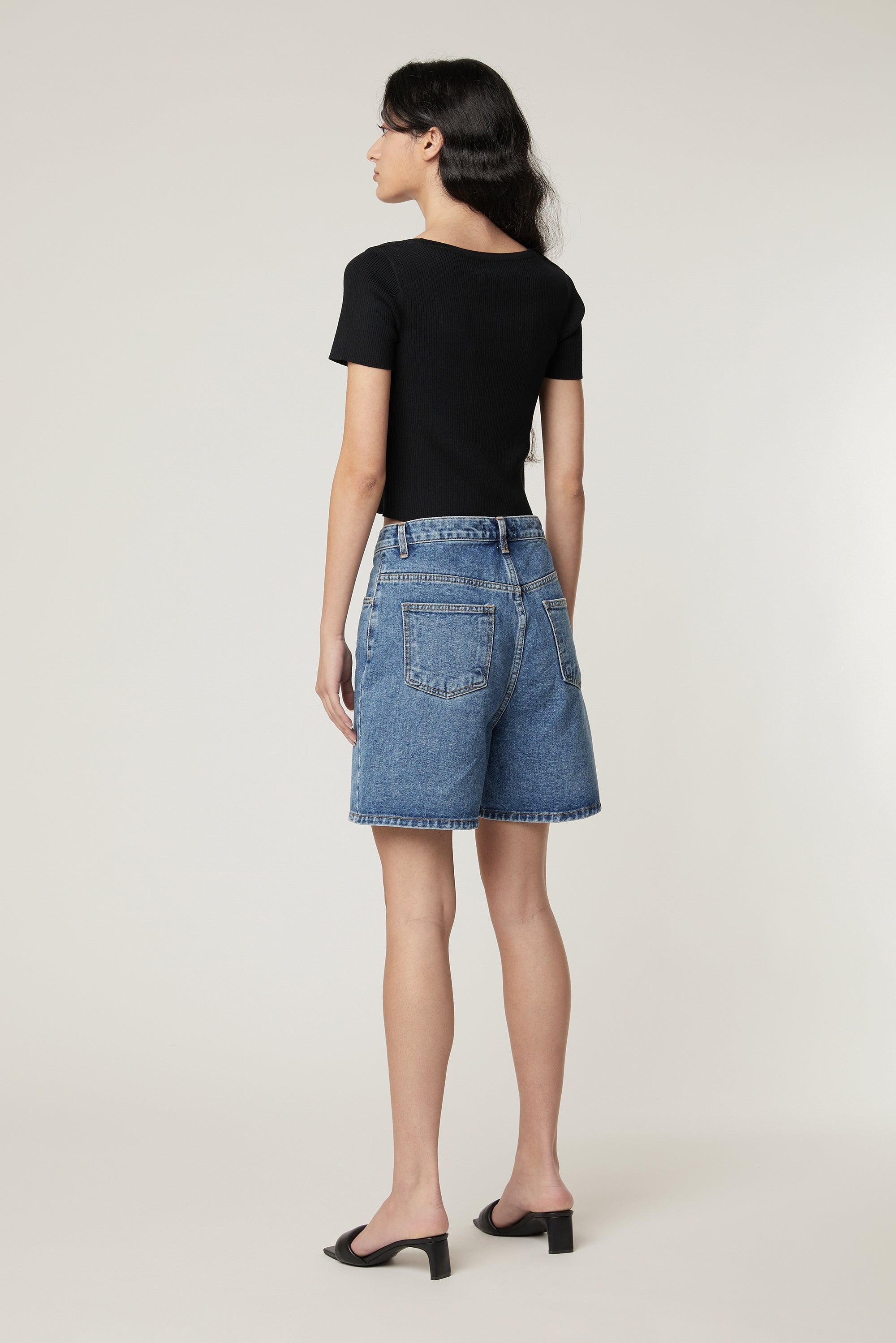 CROSSOVER DENIM SHORT by OAK + FORT