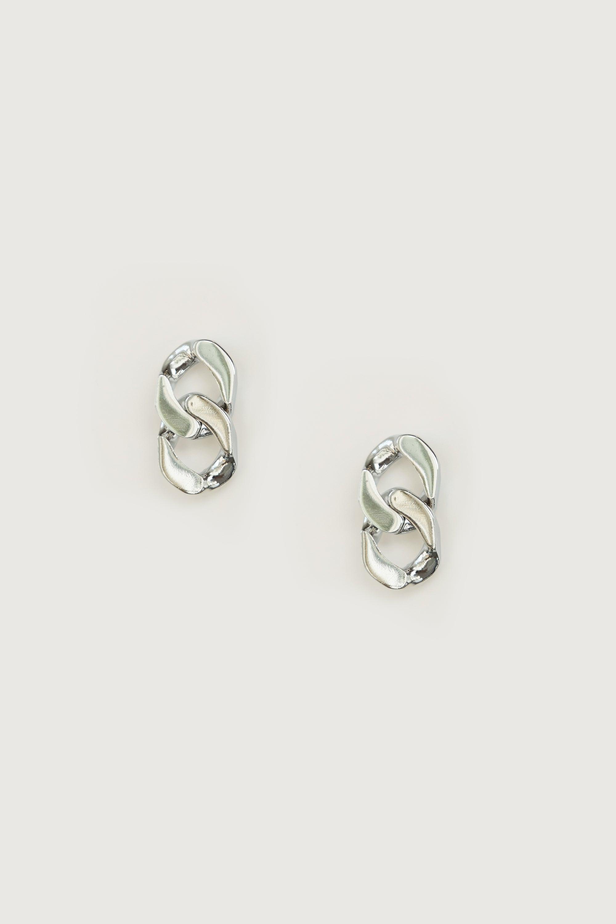 CUBAN LINK DROP EARRING by OAK + FORT