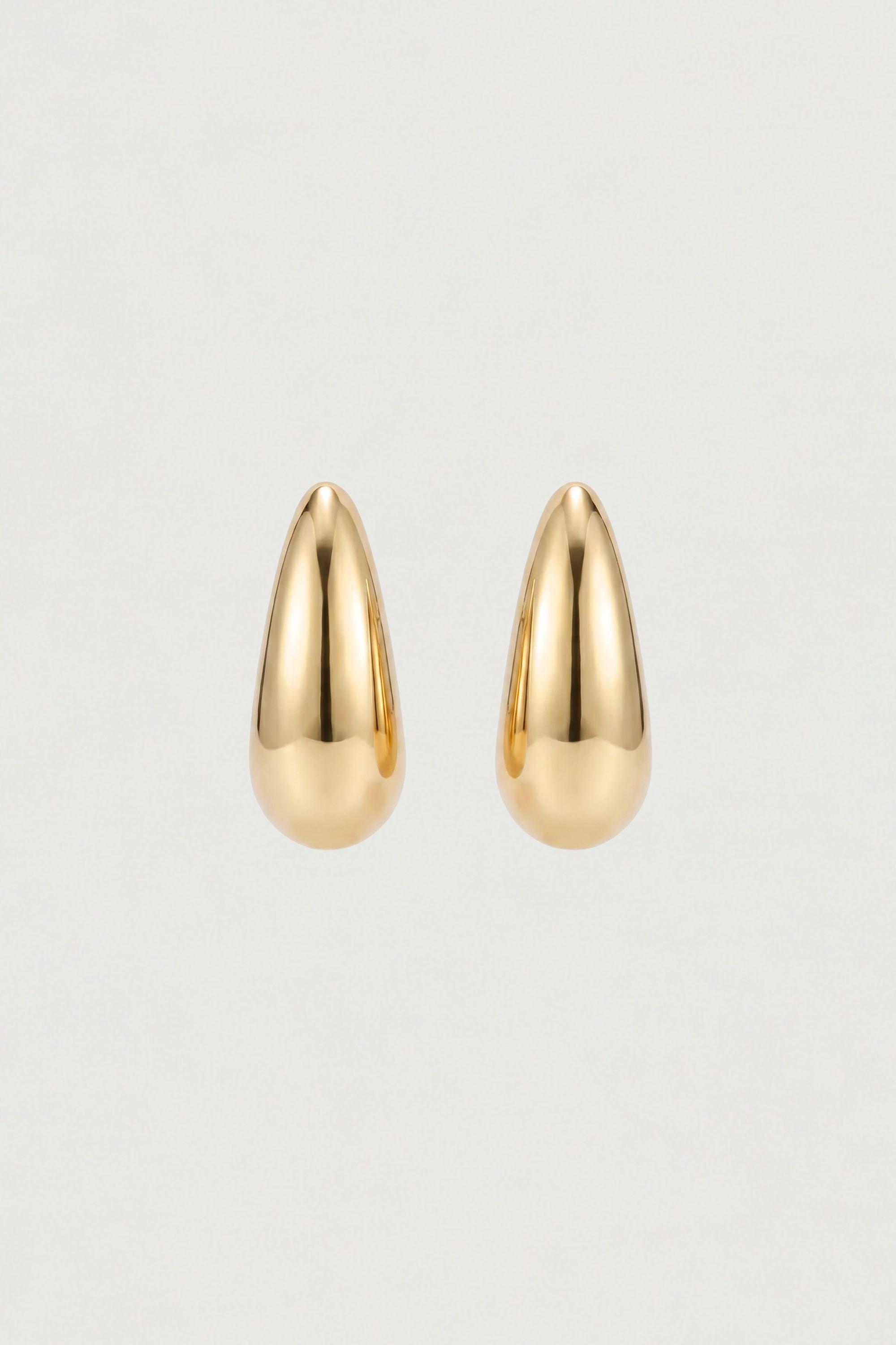 CURVED HOOP EARRINGS by OAK + FORT