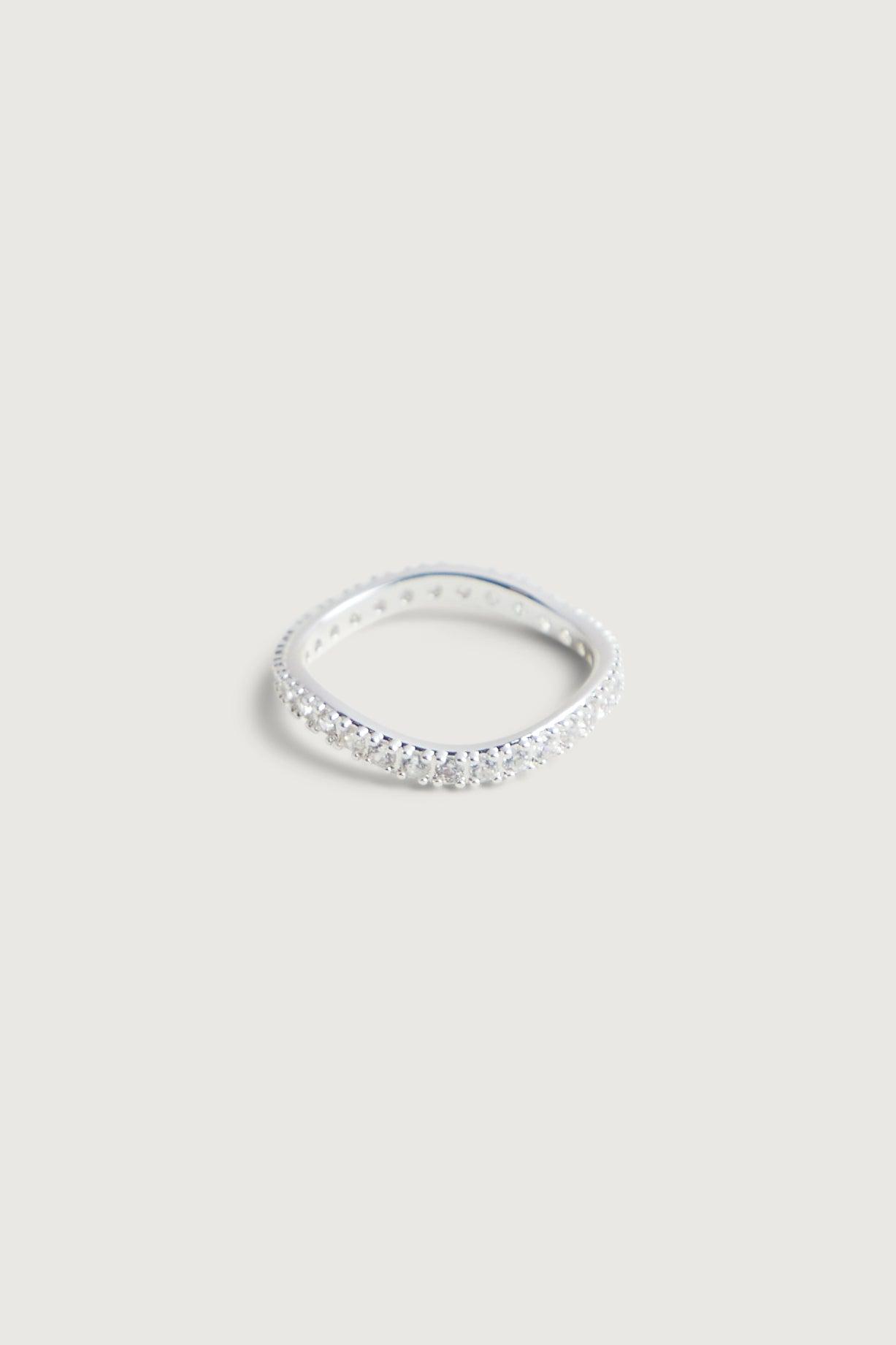 CURVY ZIRCONIA RING by OAK + FORT