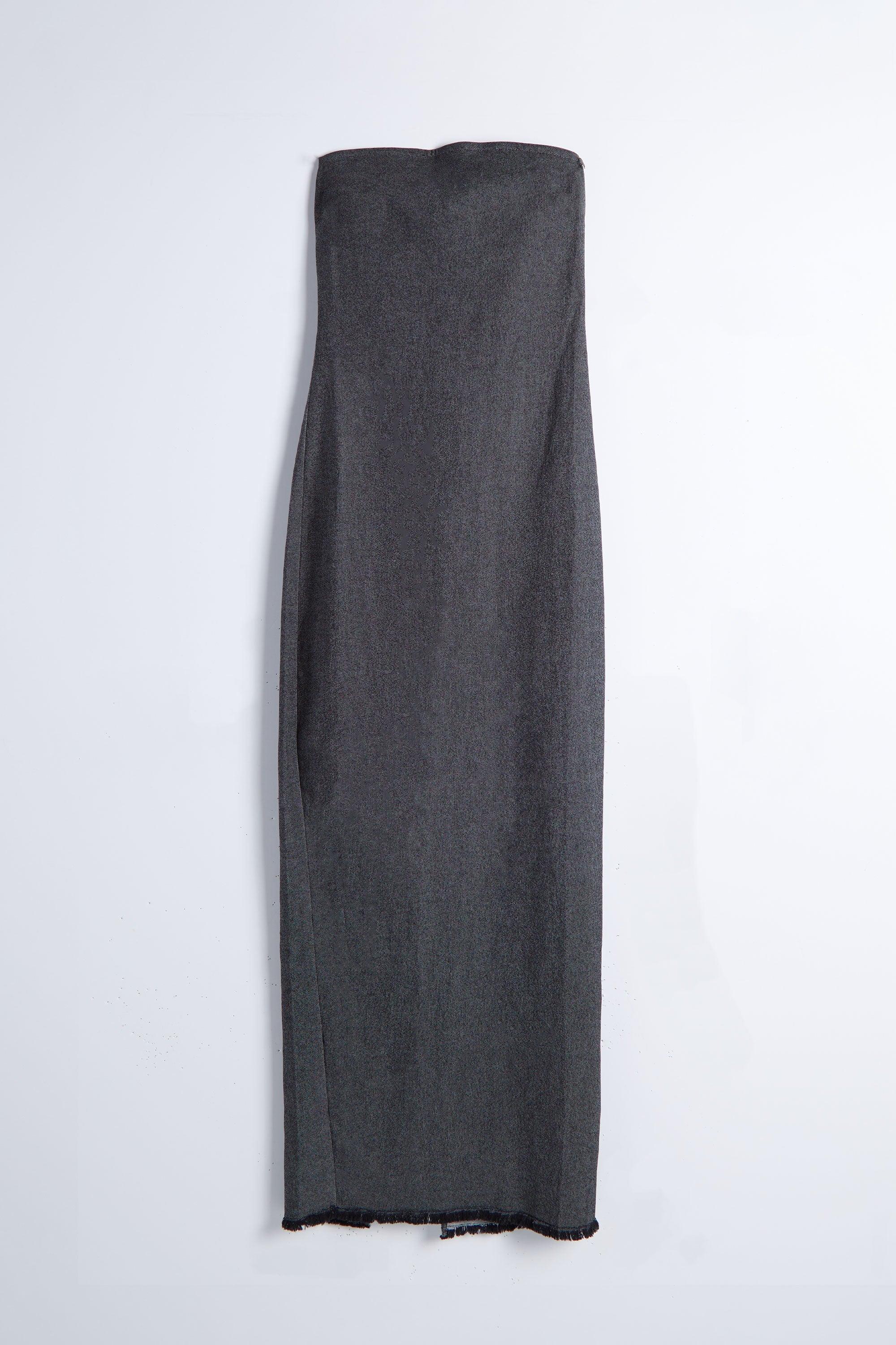 DENIM TUBE MIDI DRESS by OAK + FORT