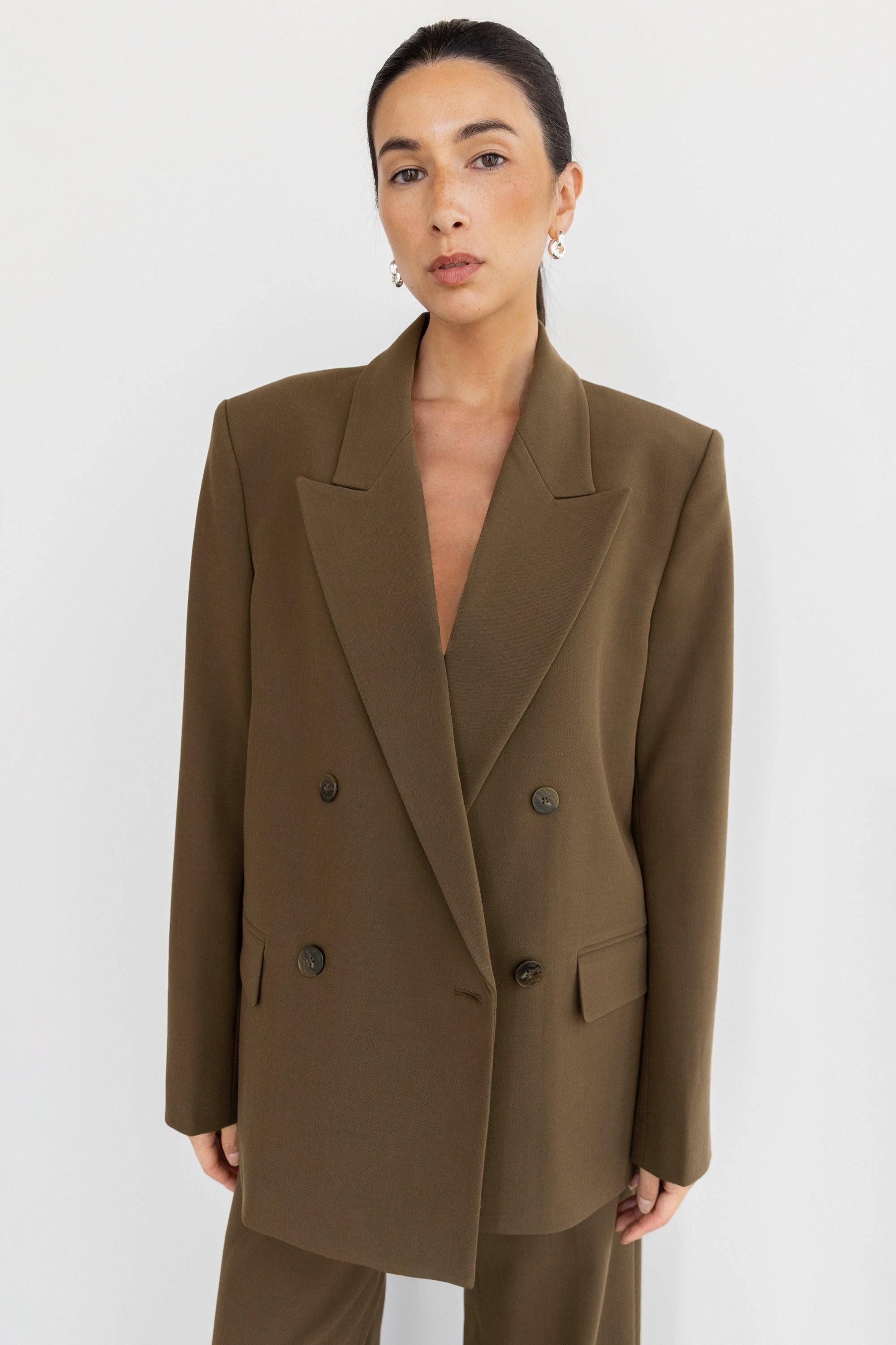 DOUBLE-BREASTED BLAZER by OAK + FORT