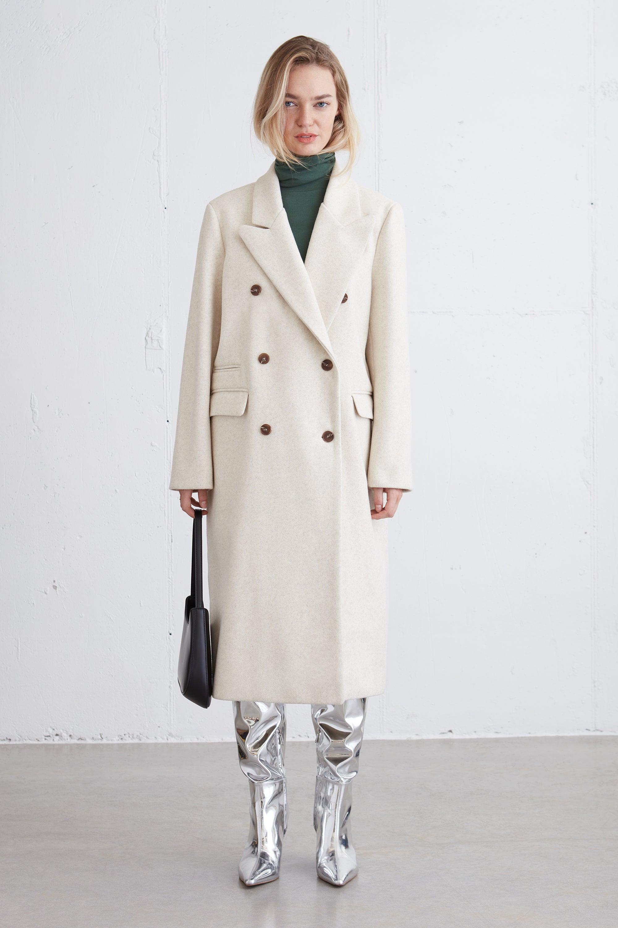 DOUBLE BREASTED COAT by OAK + FORT