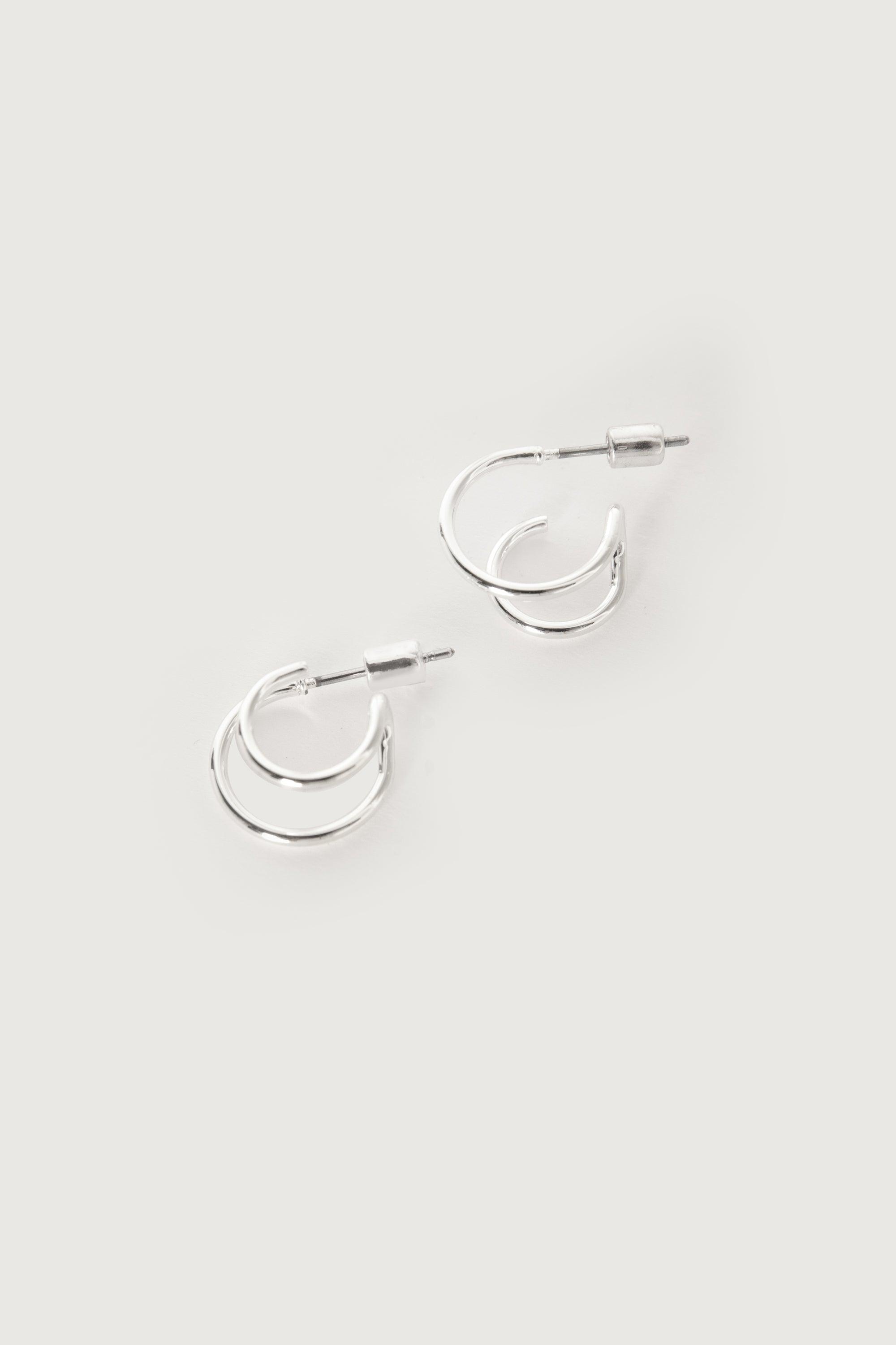 DOUBLE HOOP EARRINGS by OAK + FORT