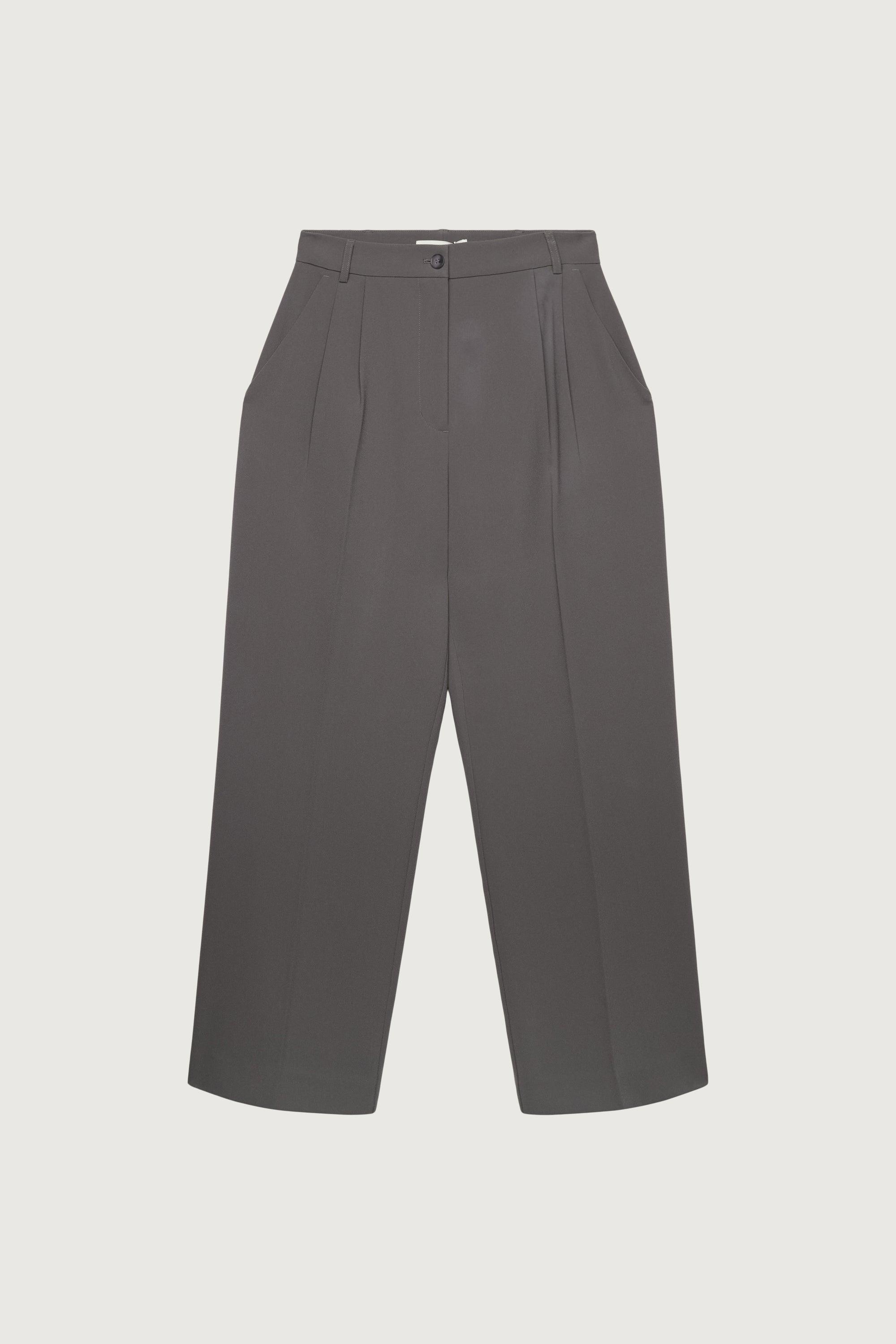 DOUBLE PLEATED WIDE LEG PANT by OAK + FORT