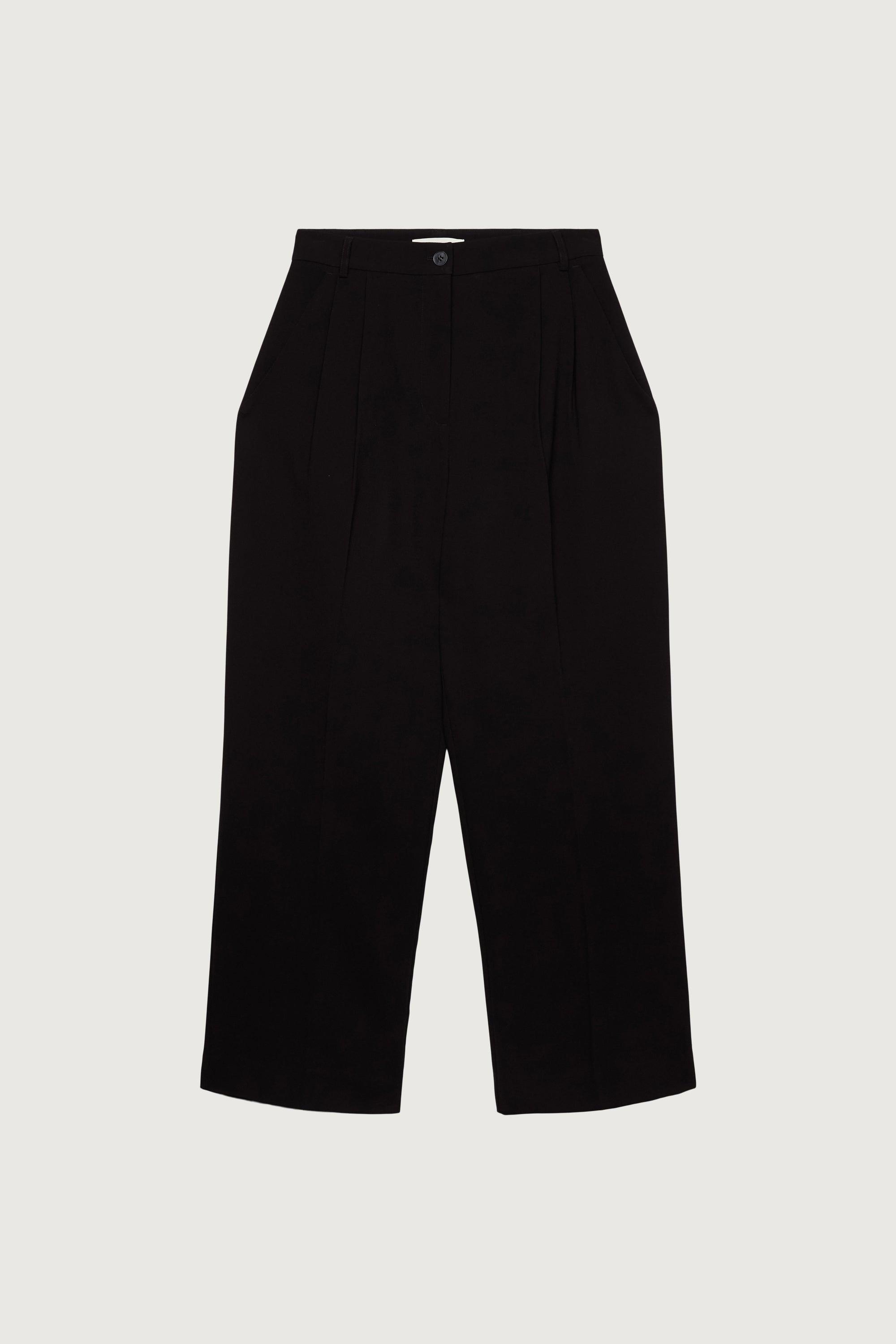 DOUBLE PLEATED WIDE LEG PANT by OAK + FORT