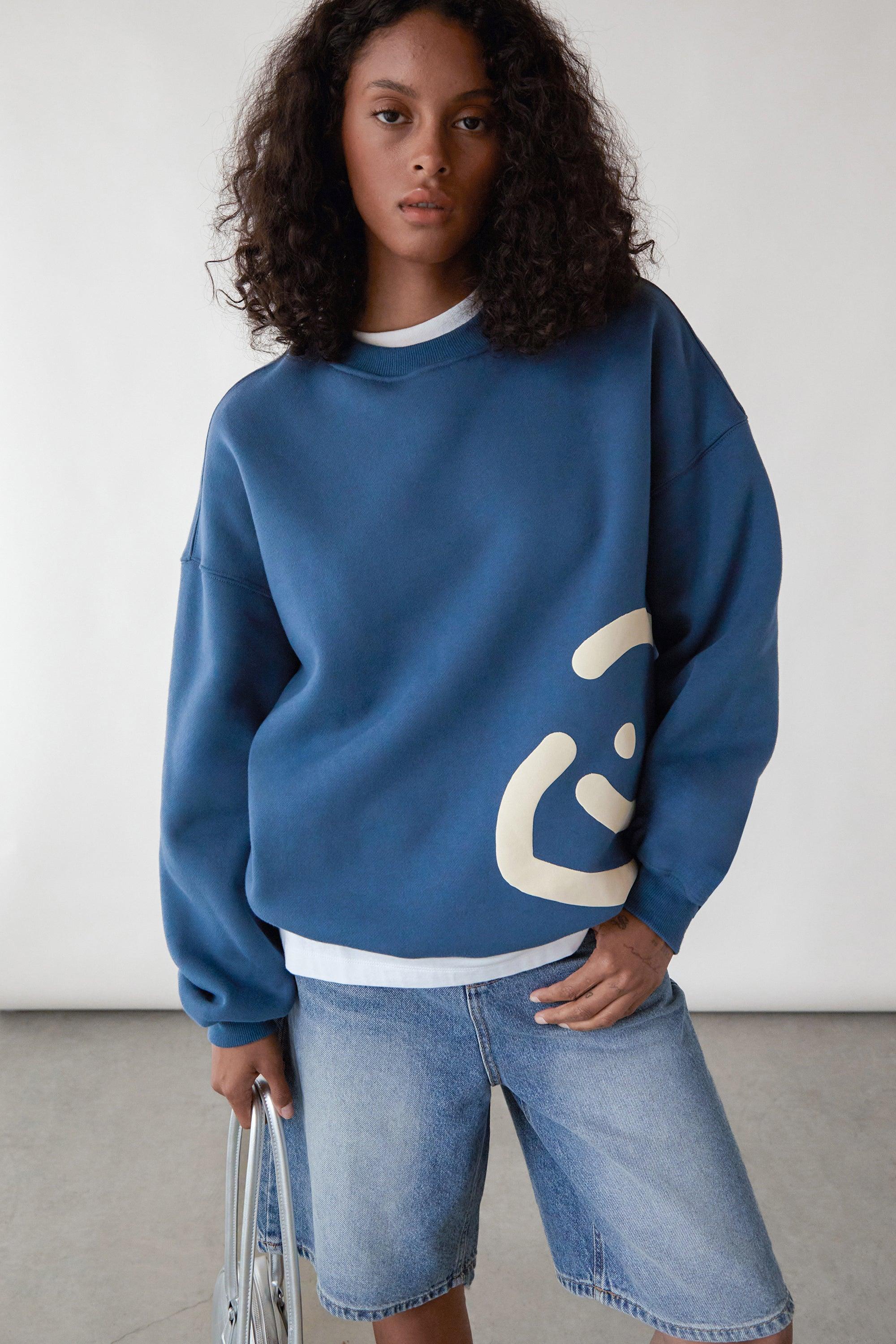 DRMERS X OAK SMILEY CREWNECK SWEAT-SHIRT by OAK + FORT