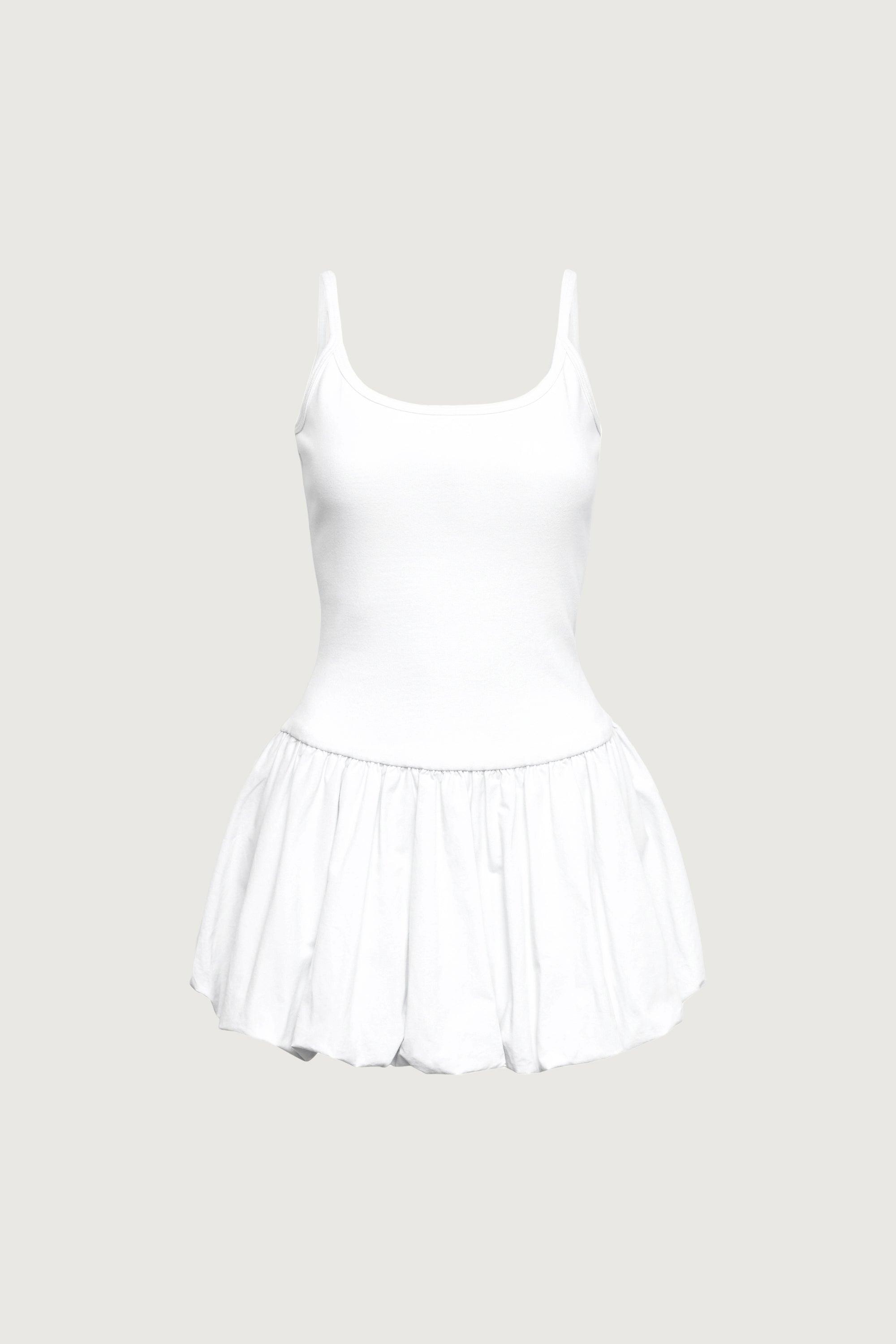 DROP WAIST BUBBLE HEM MINI DRESS by OAK + FORT