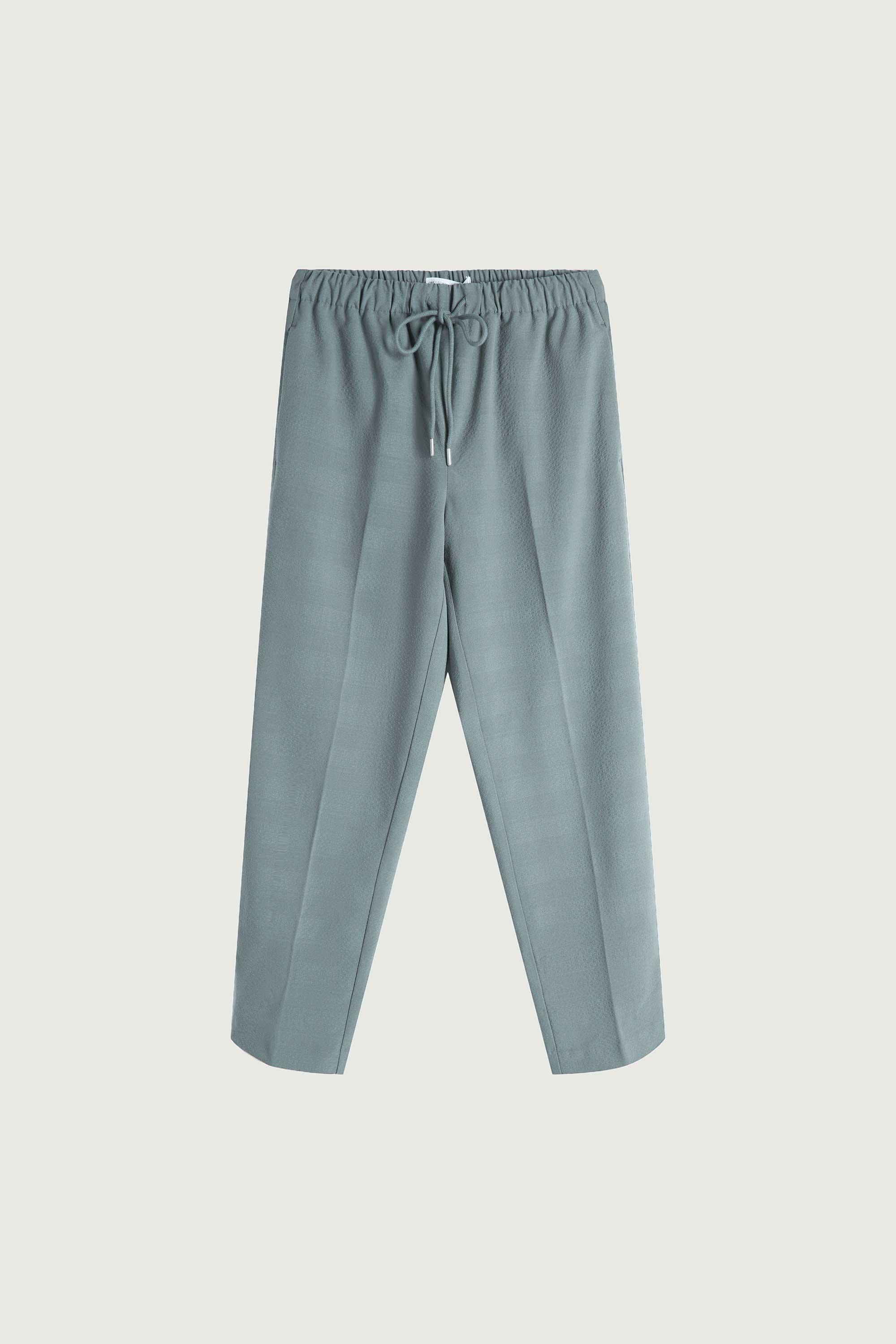 ELASTIC WAIST TAPERED TROUSER by OAK + FORT