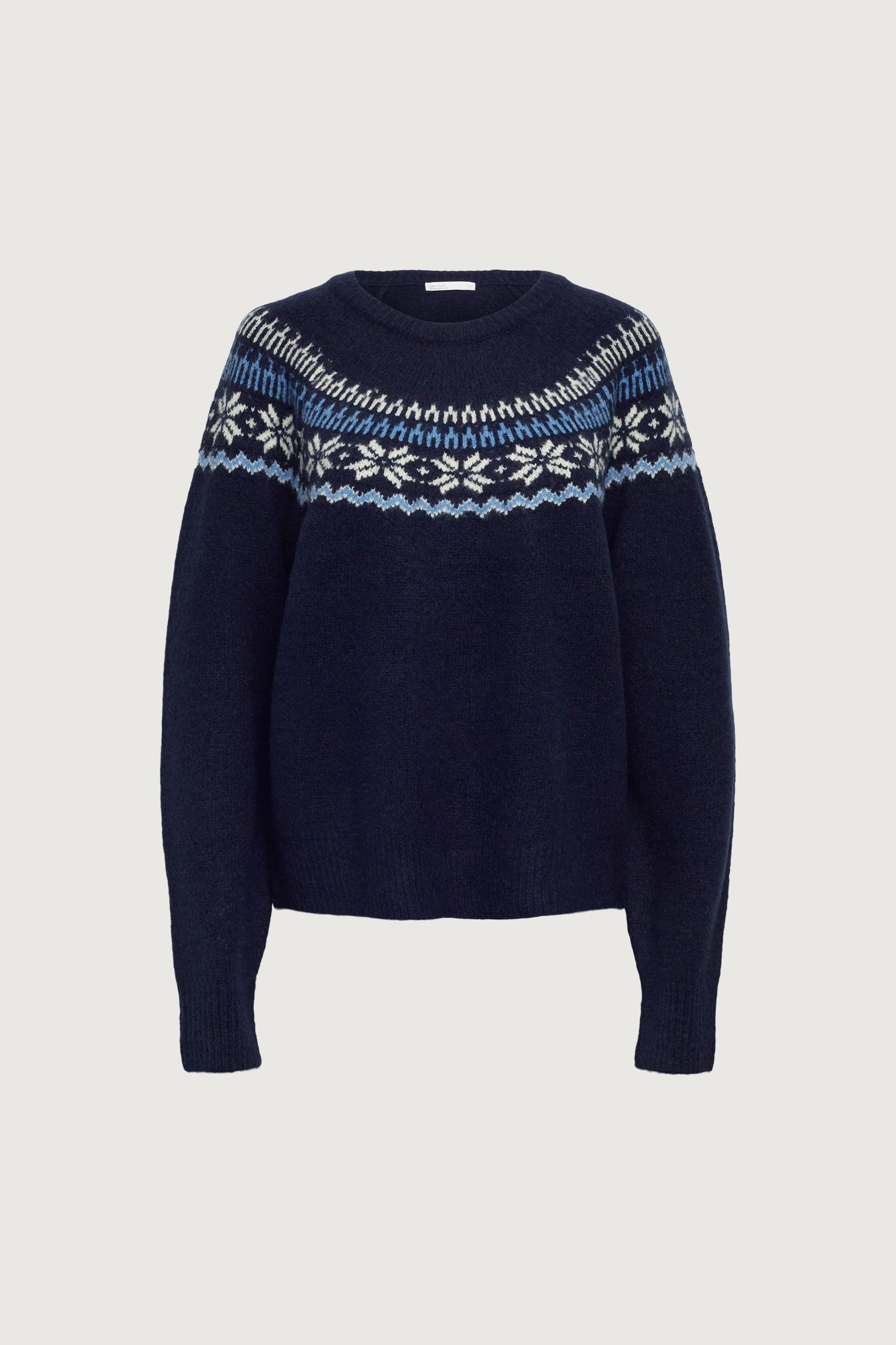 FAIR ISLE CREWNECK SWEATER by OAK + FORT