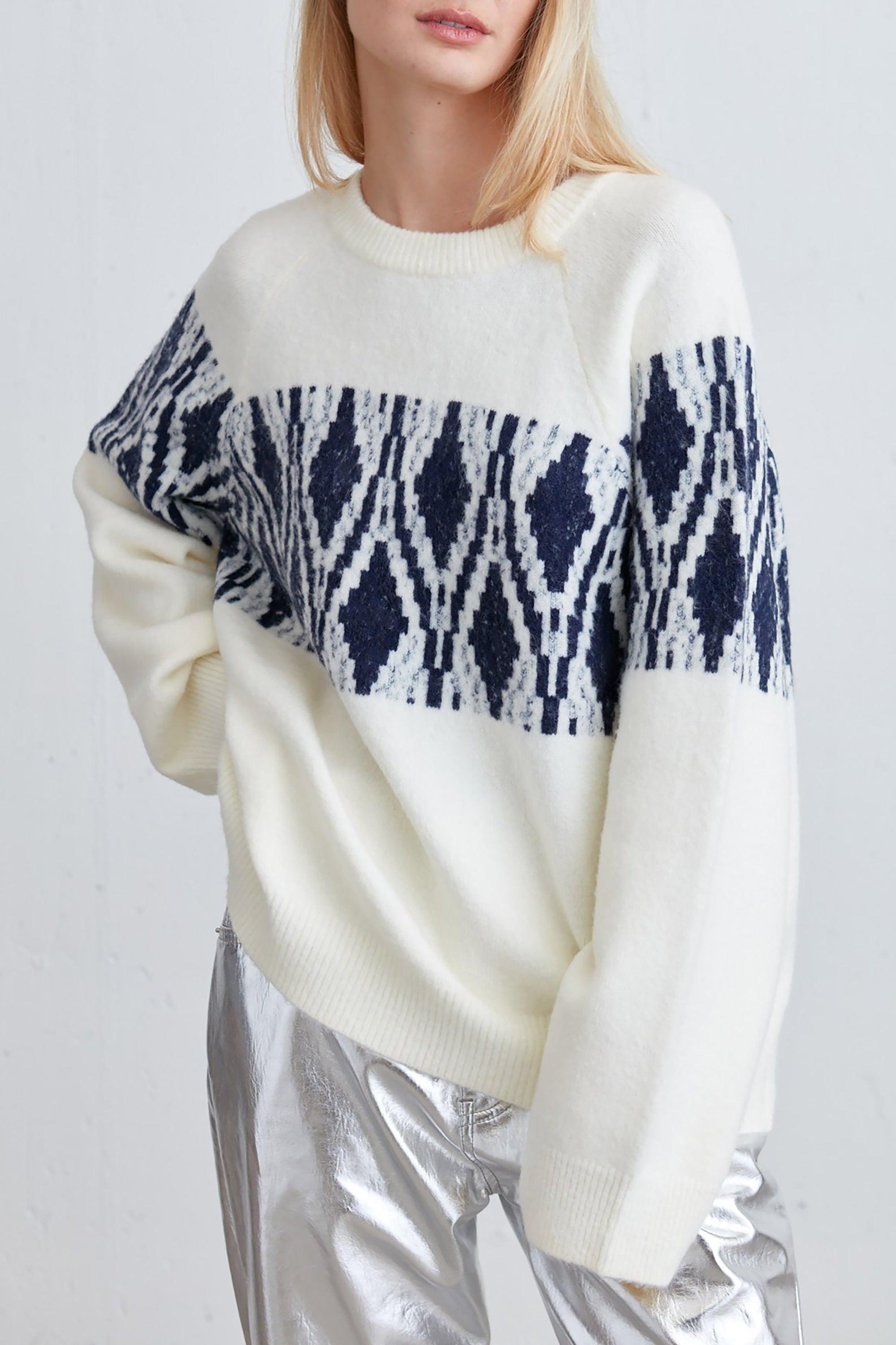 FAIR ISLE CREWNECK SWEATER by OAK + FORT
