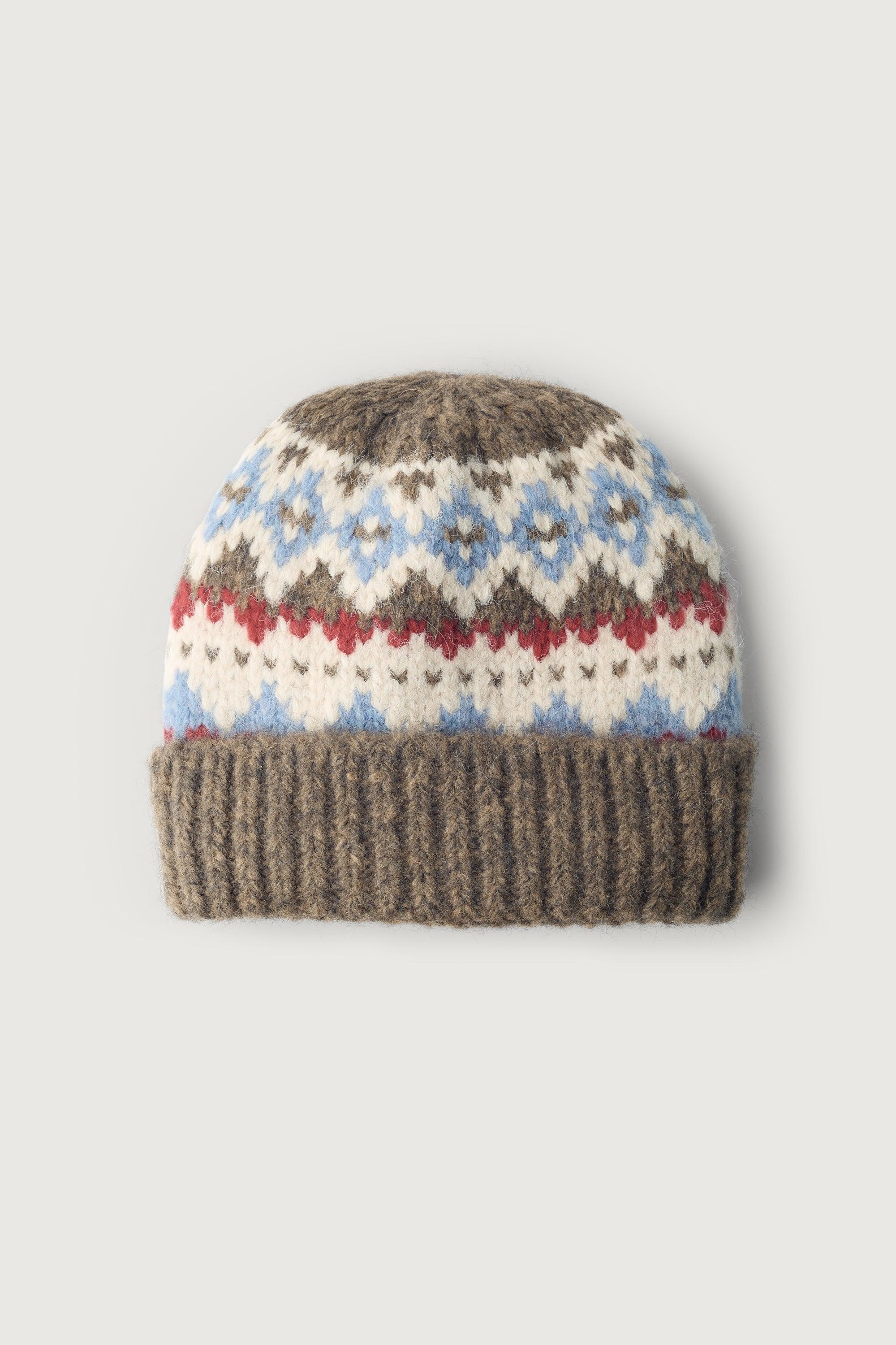 FAIR ISLE PATTERN BEANIE by OAK + FORT