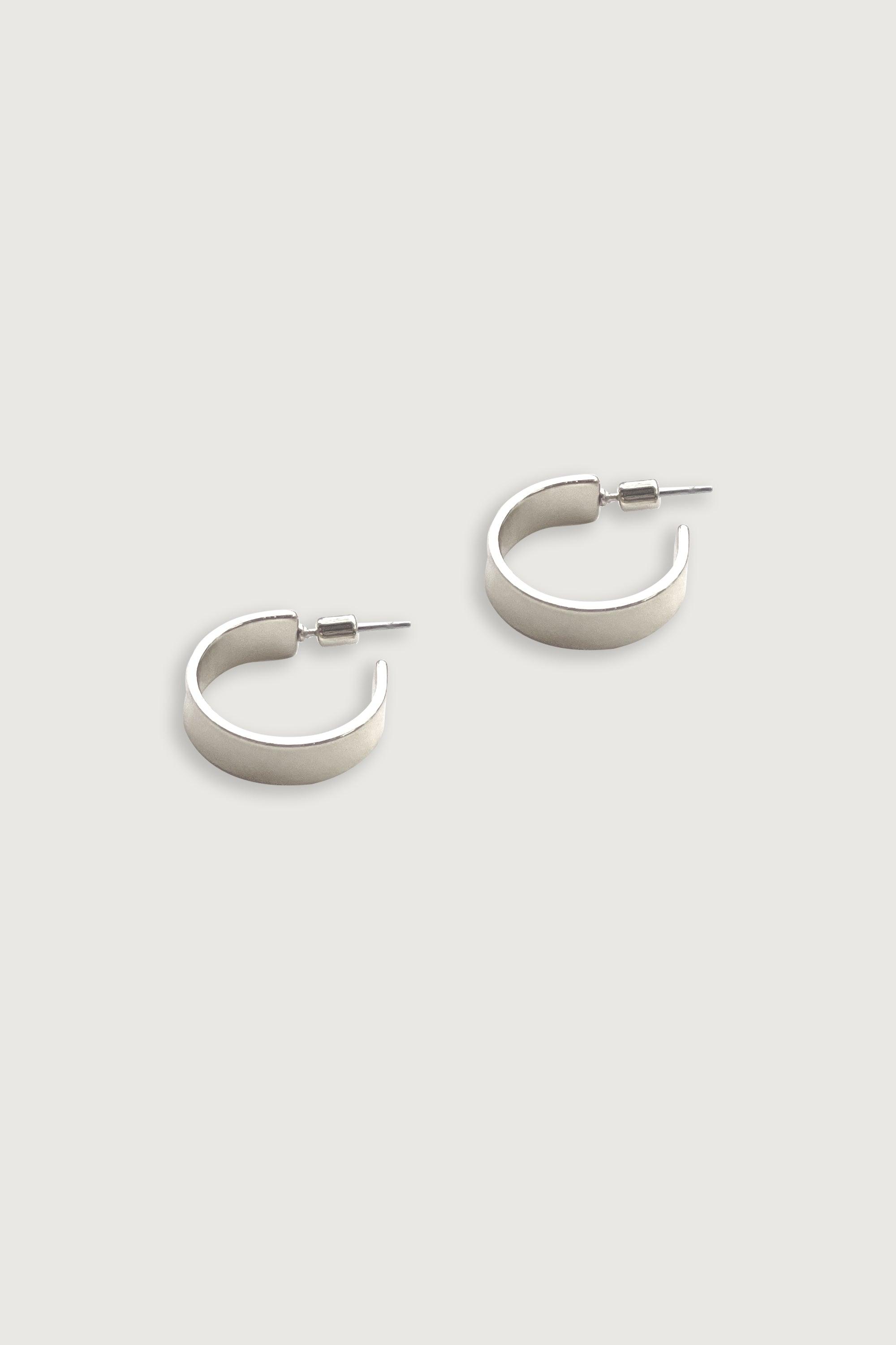 FLAT HOOP EARRING by OAK + FORT