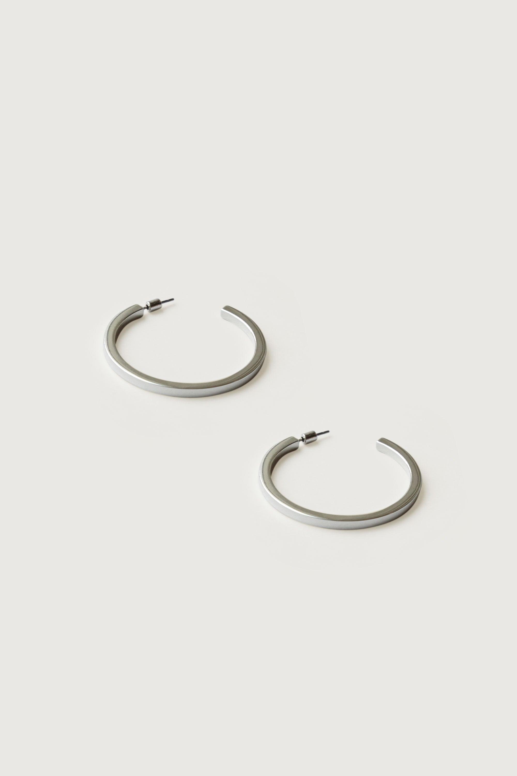 FLAT HOOP EARRINGS by OAK + FORT