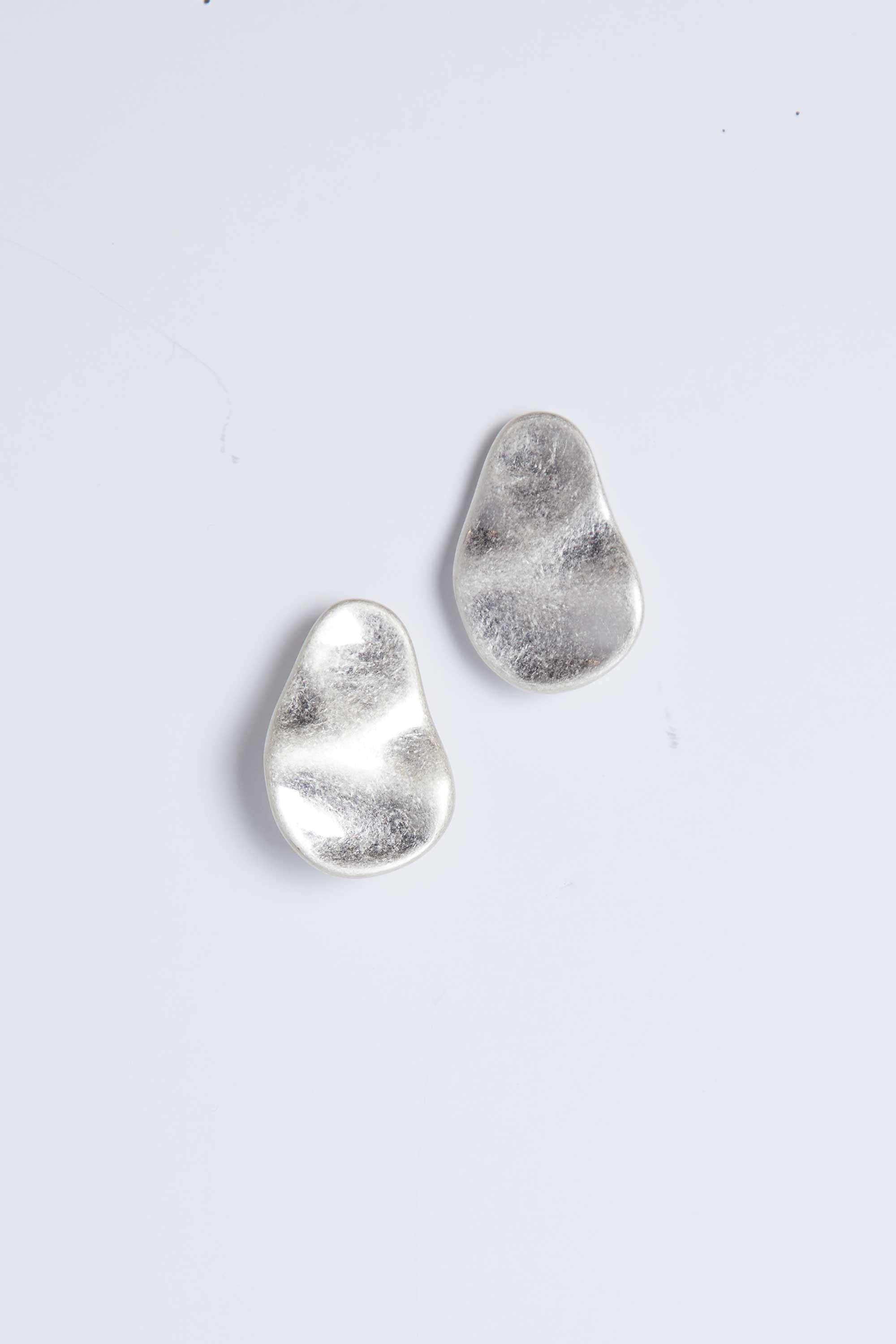 FLAT PEAR-SHAPE EARRING by OAK + FORT