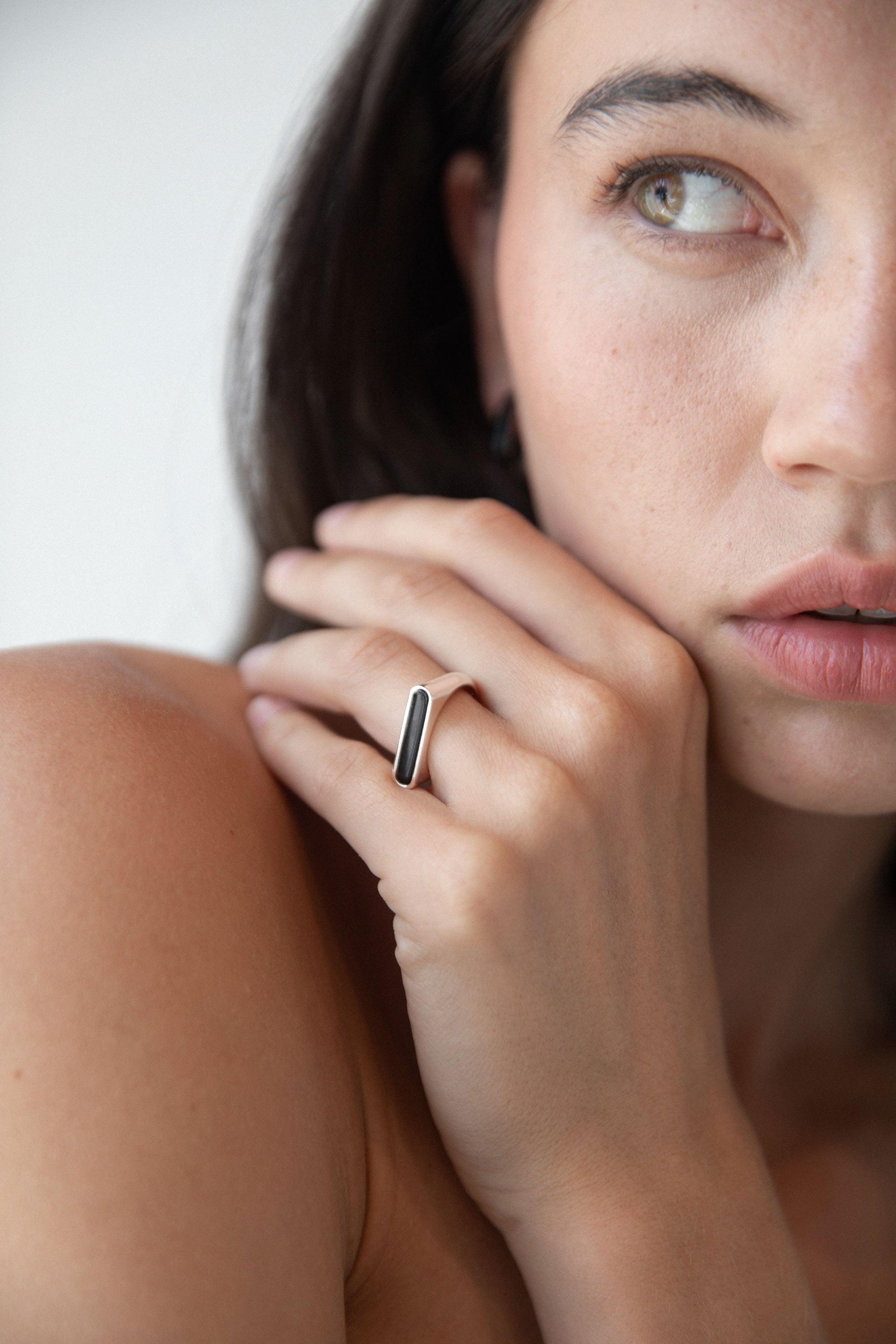 FLAT TOP RING by OAK + FORT