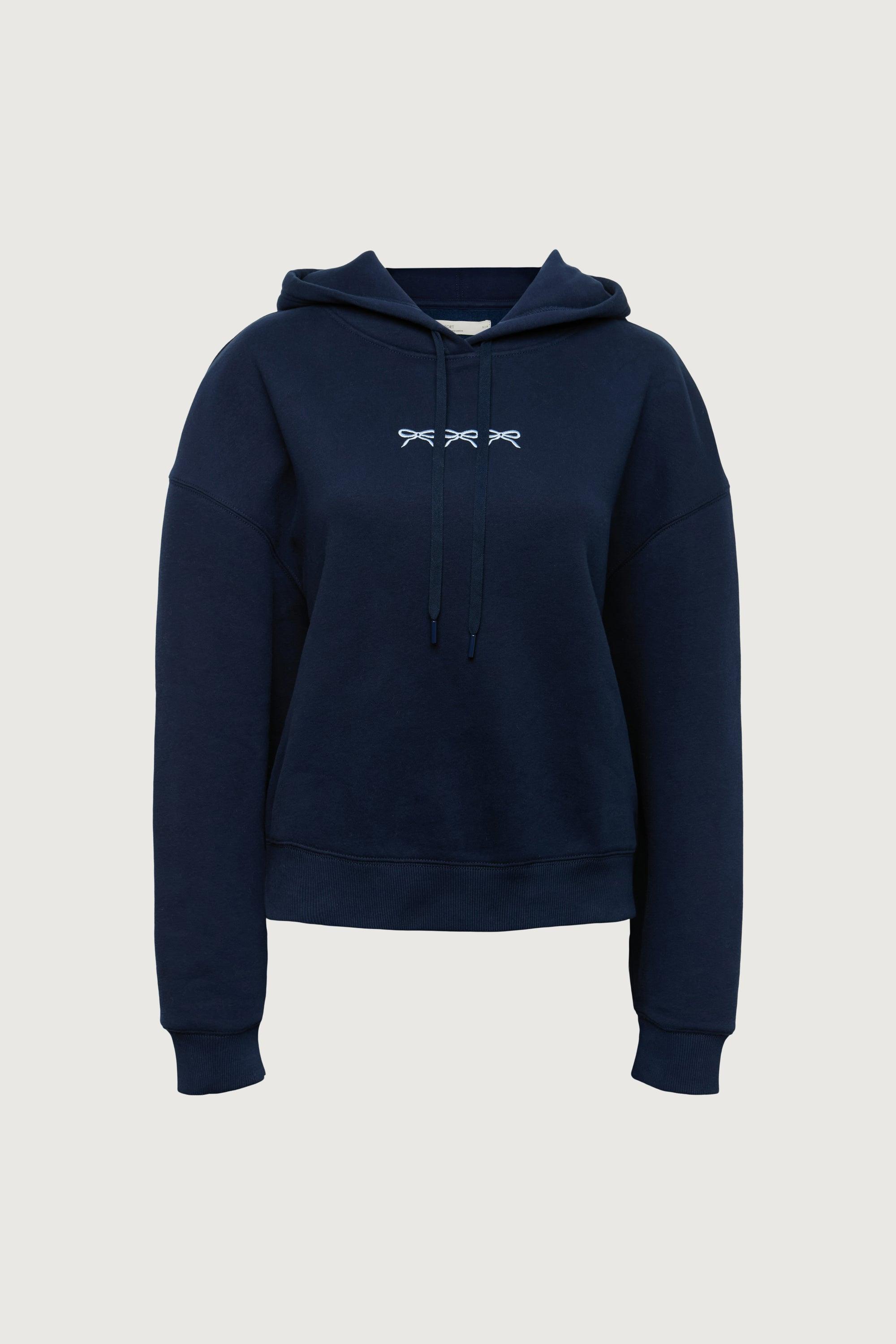 FLEECE STUDIO BOW GRAPHIC HOODIE by OAK + FORT