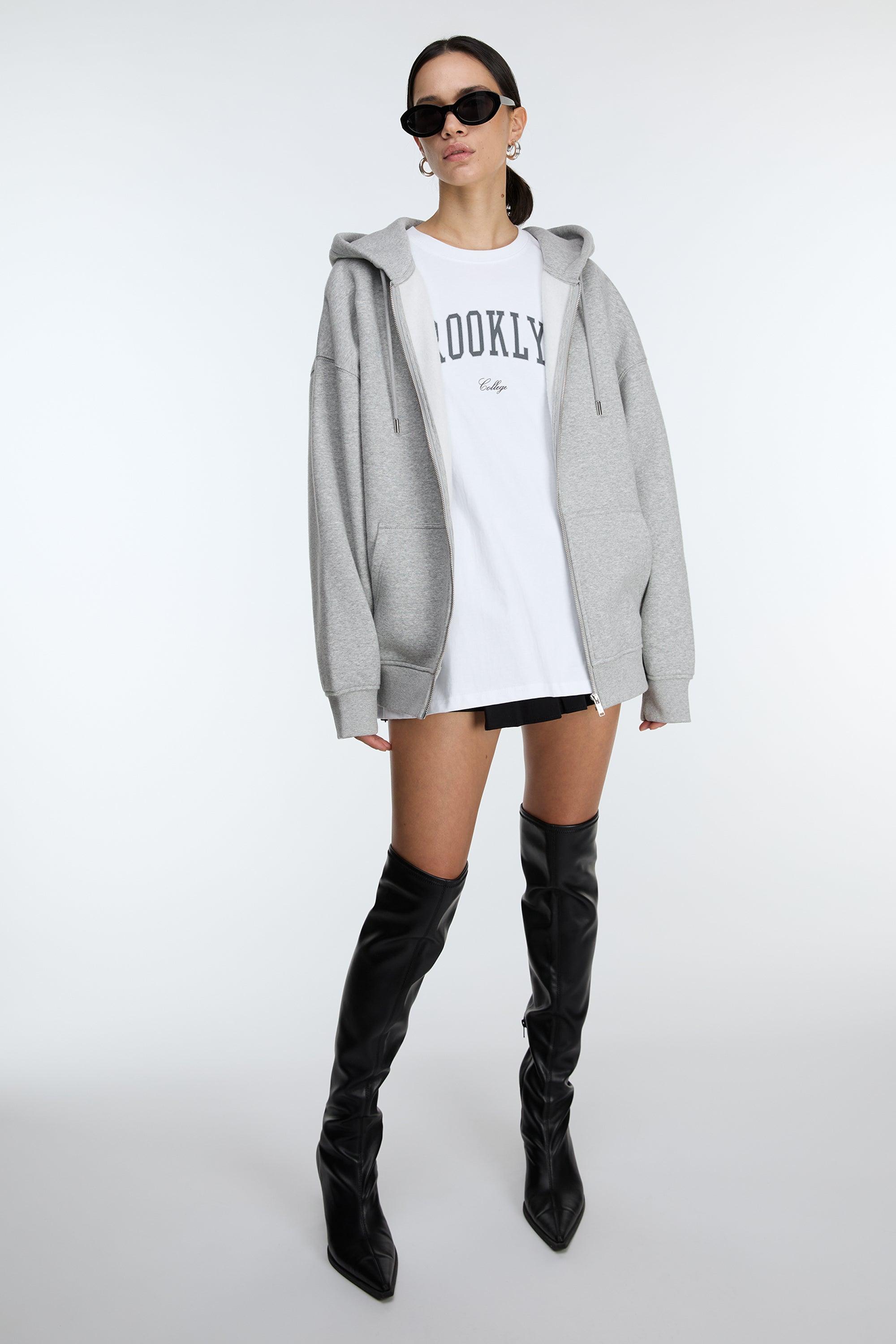 FLEECE STUDIO ZIP-UP HOODIE by OAK + FORT