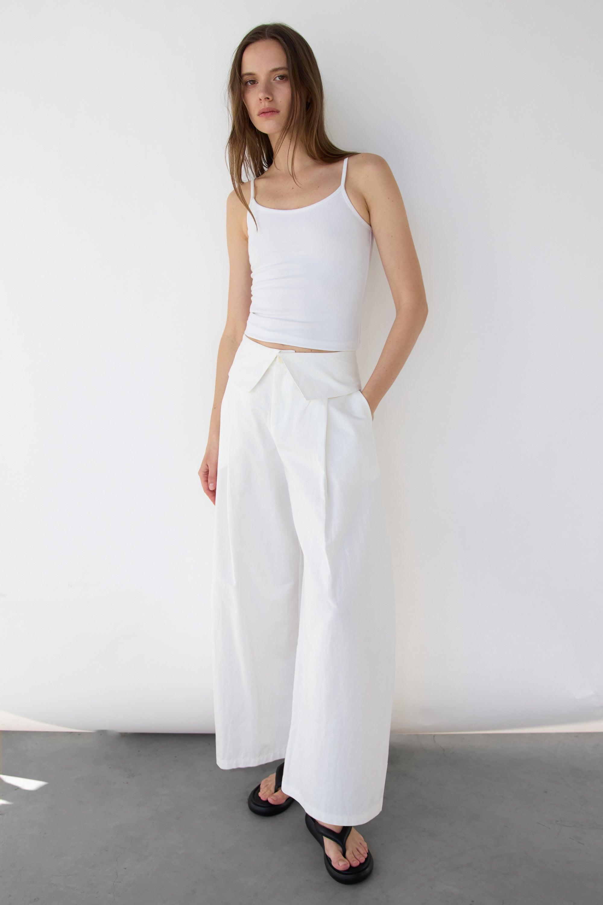 FOLD-OVER WAIST PANT by OAK + FORT