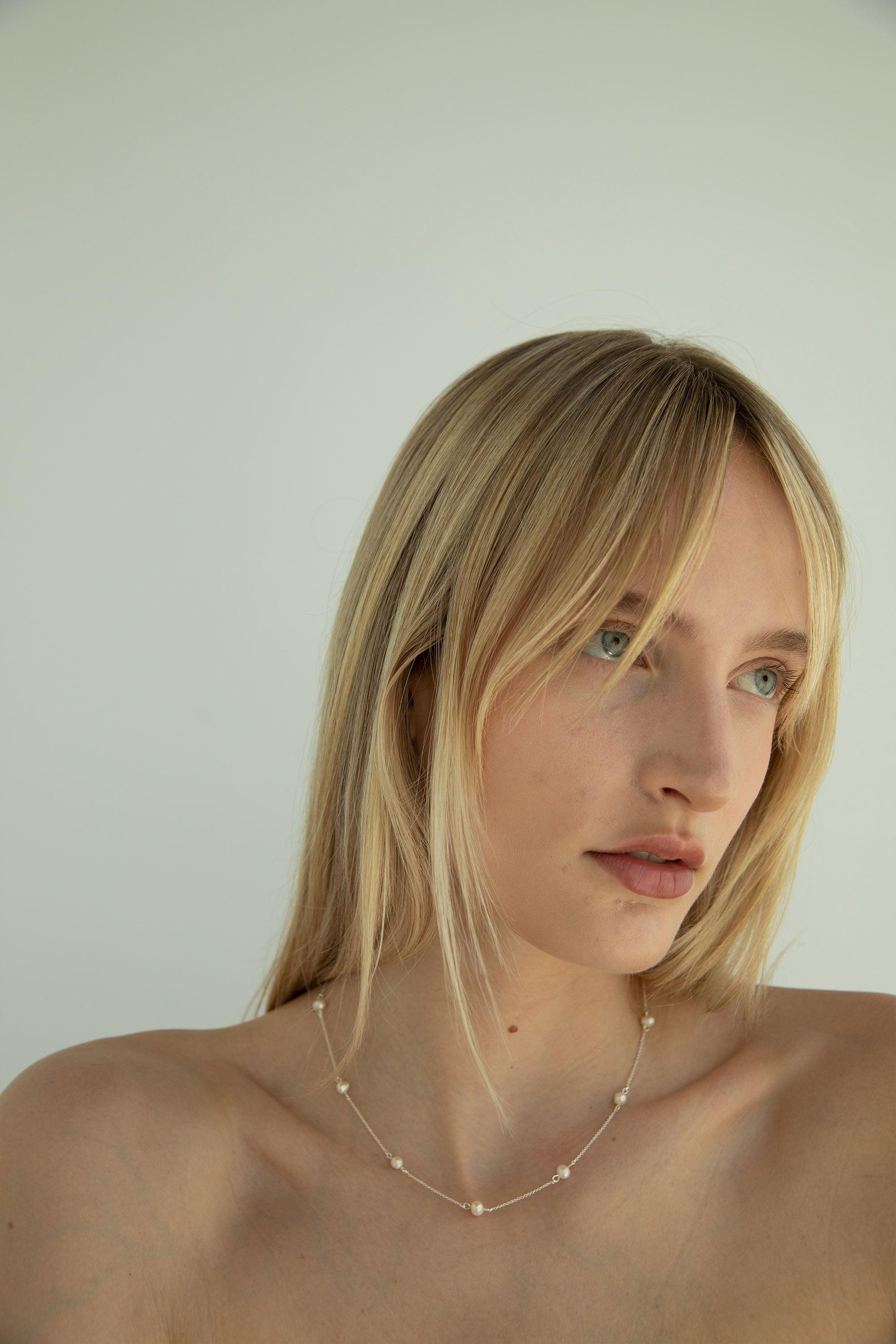 FRESH WATER PEARL CHAIN NECKLACE by OAK + FORT