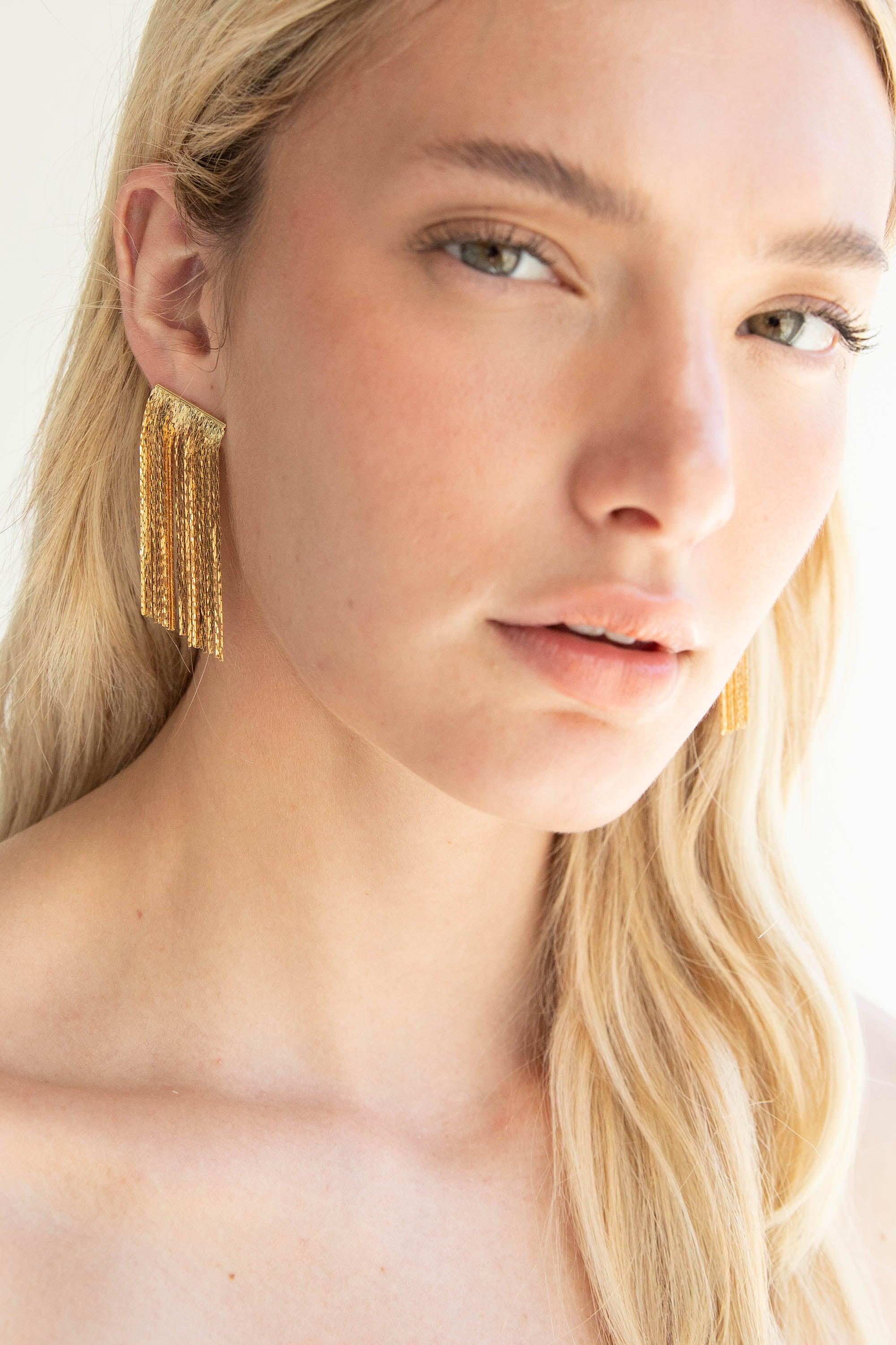 FRINGE EARRING by OAK + FORT