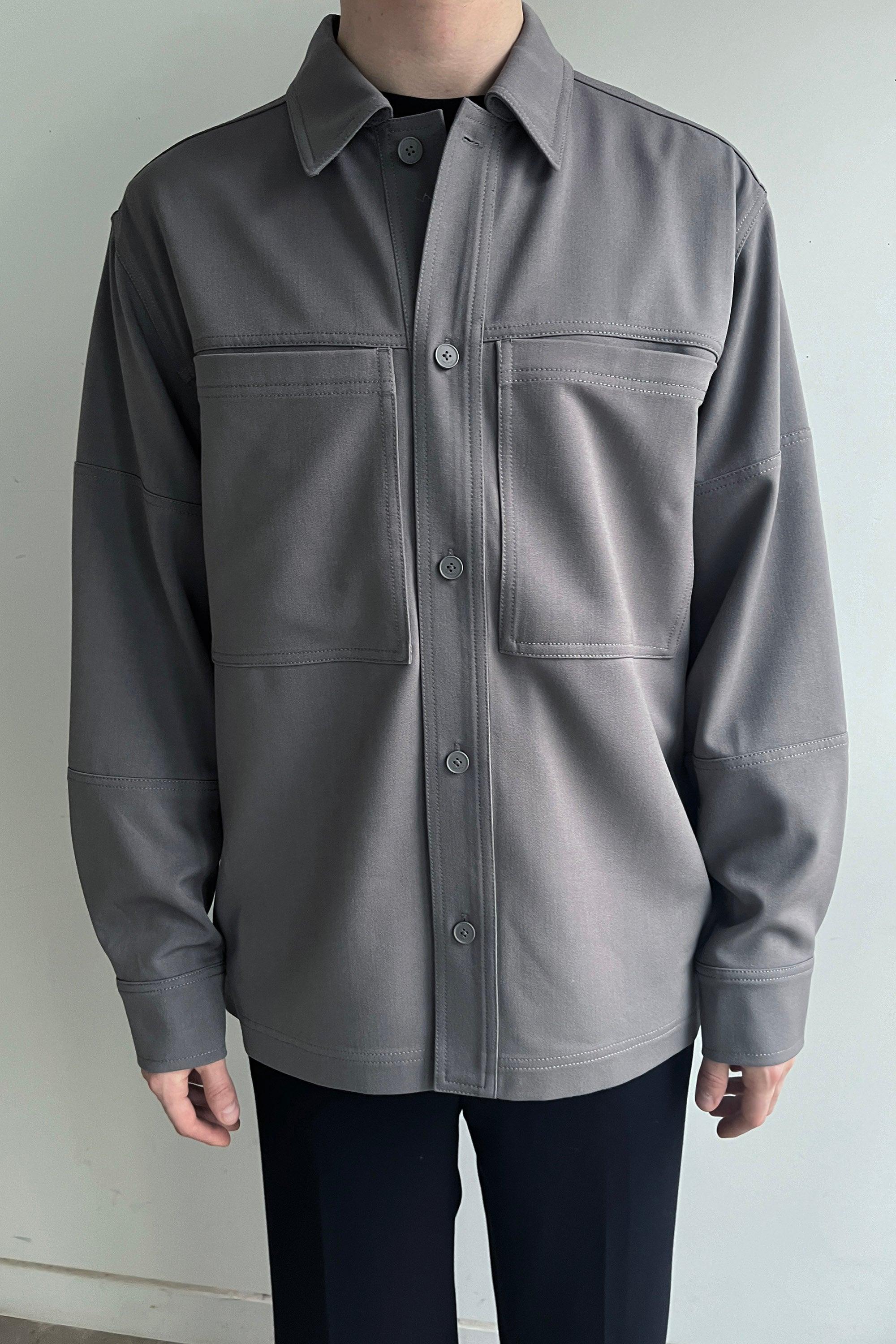 FRONT POCKET BUTTON UP SHIRT by OAK + FORT