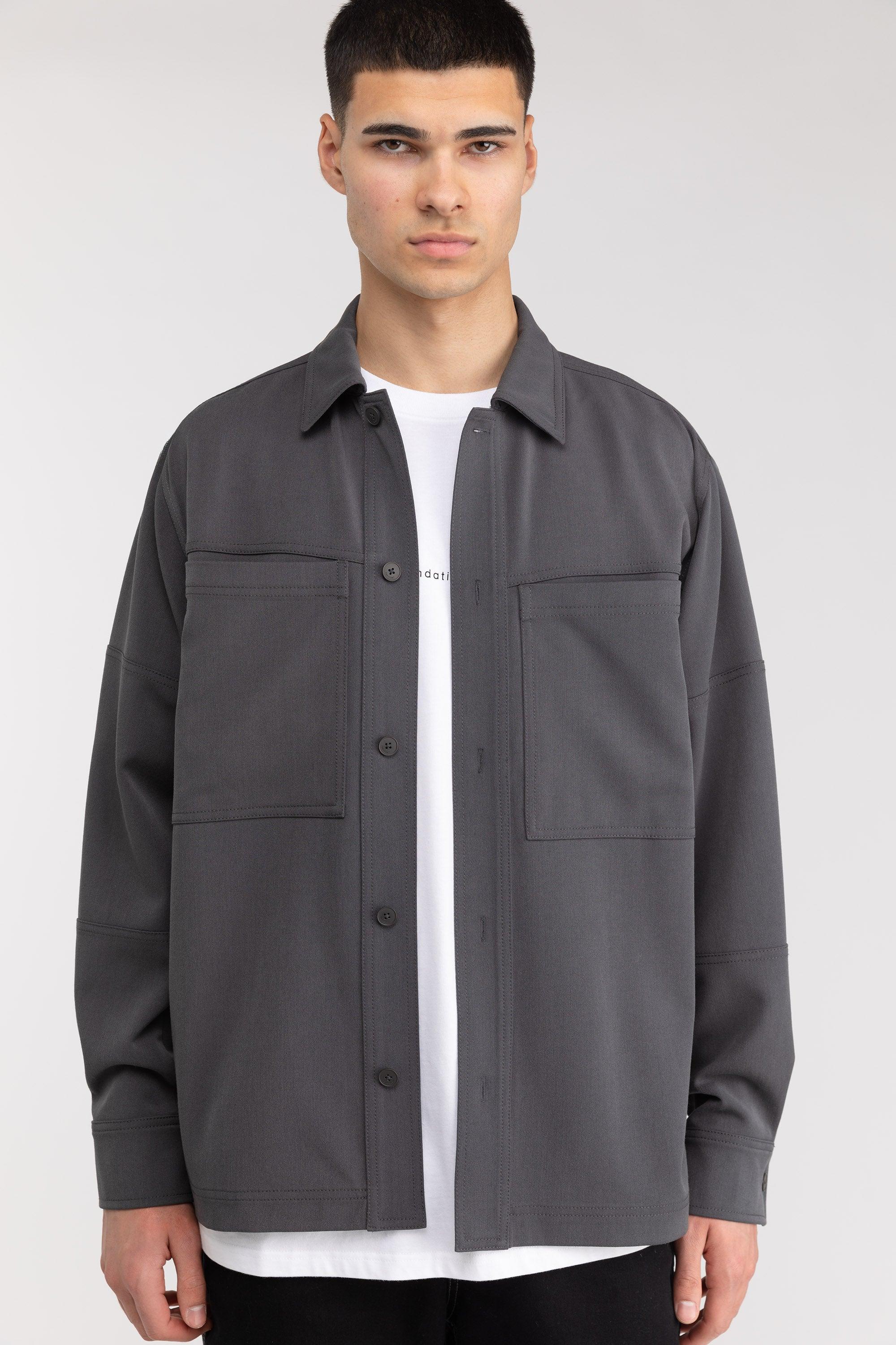 FRONT POCKET BUTTON UP SHIRT by OAK + FORT