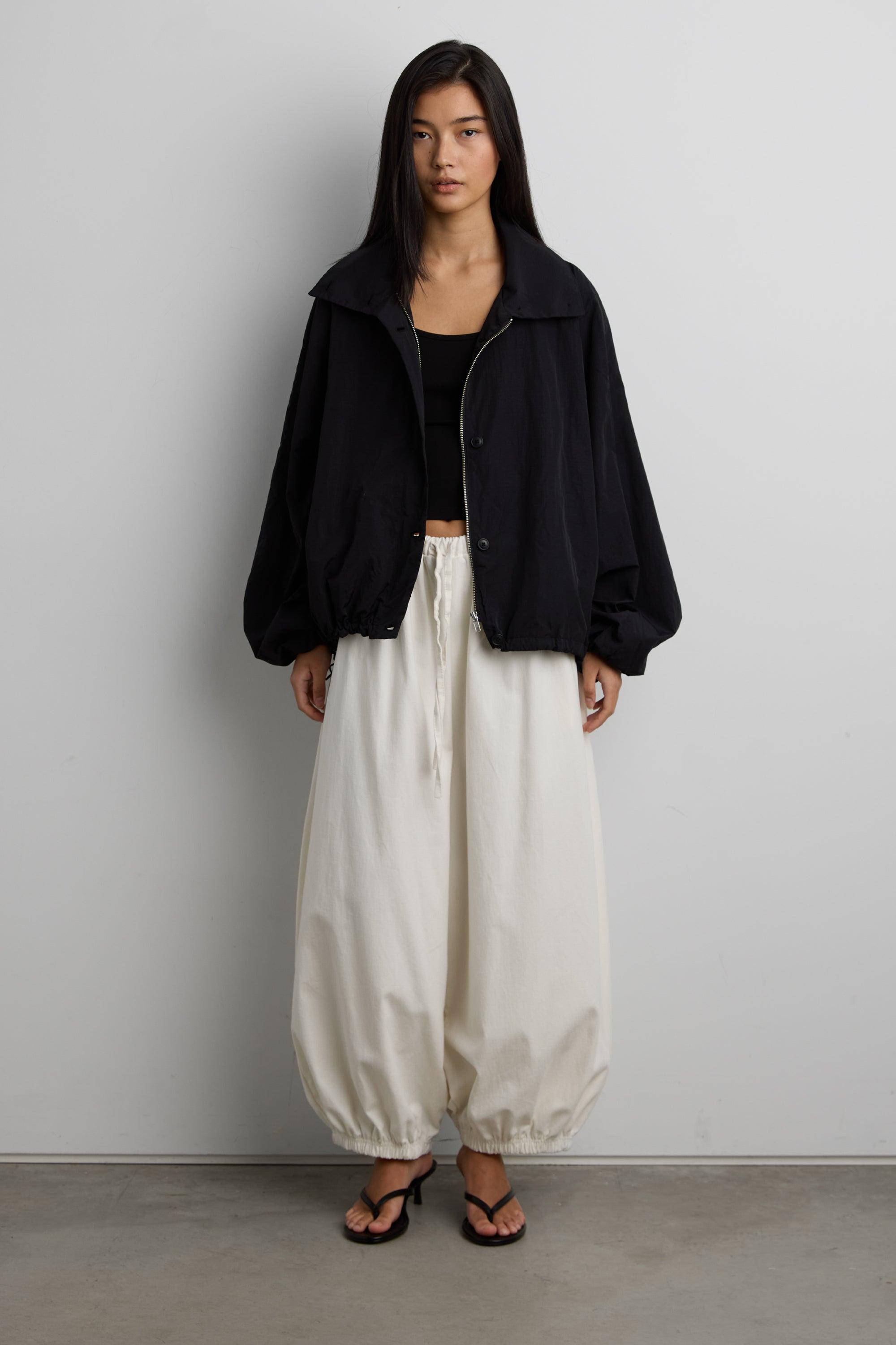 FUNNEL NECK NYLON JACKET by OAK + FORT