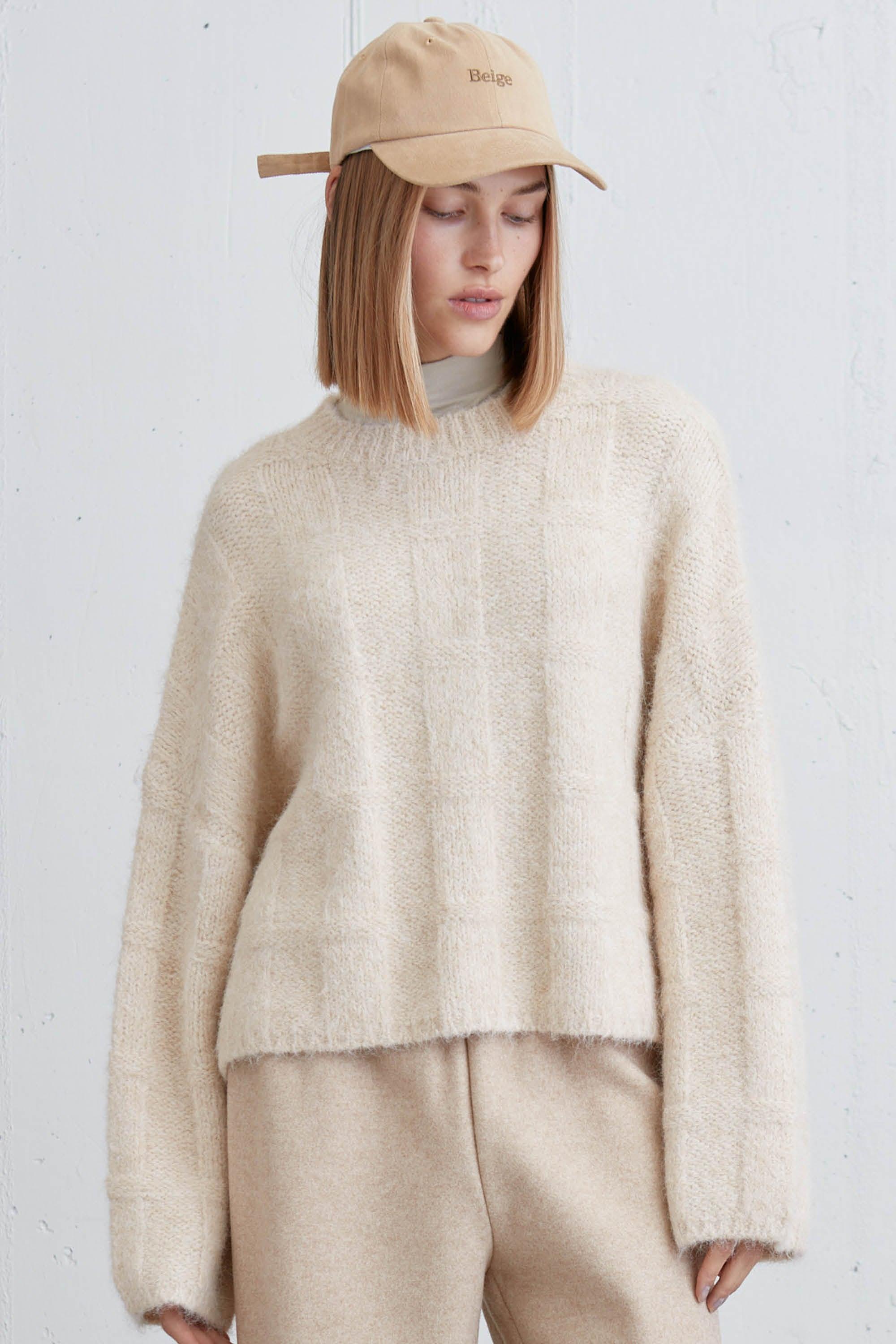 FUZZY RIBBED SWEATER by OAK + FORT