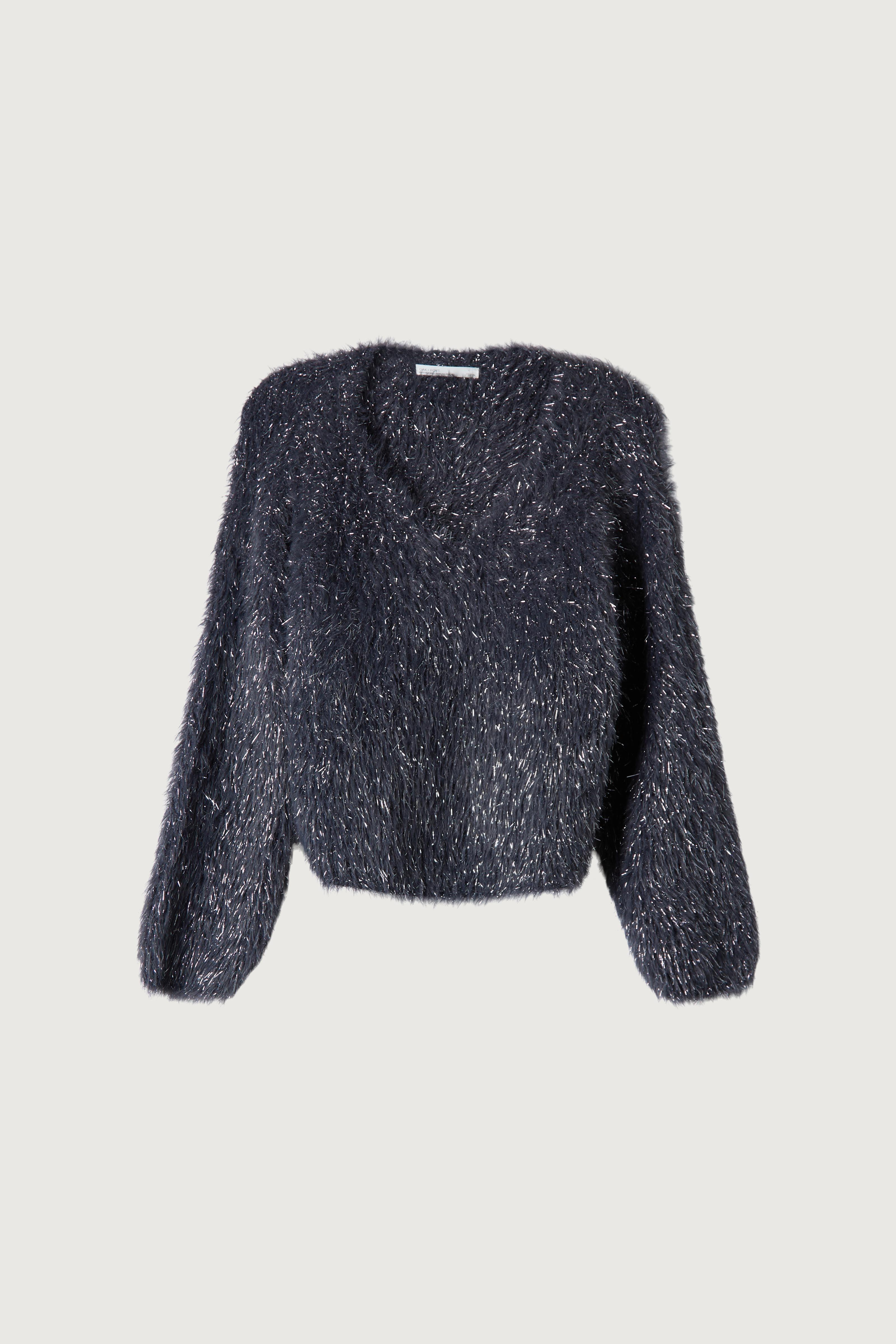 FUZZY V-NECK SWEATER by OAK + FORT