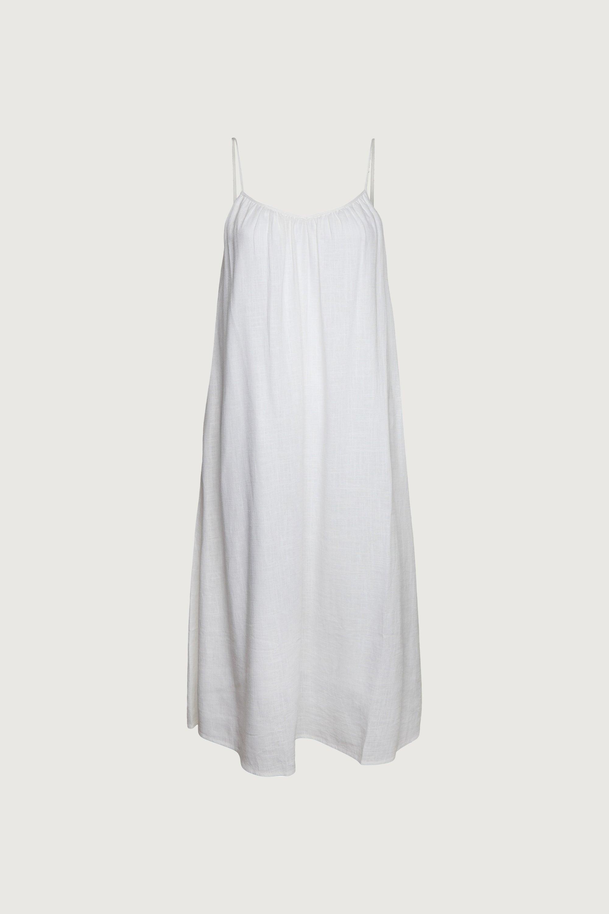 GATHERED NECKLINE MAXI DRESS by OAK + FORT