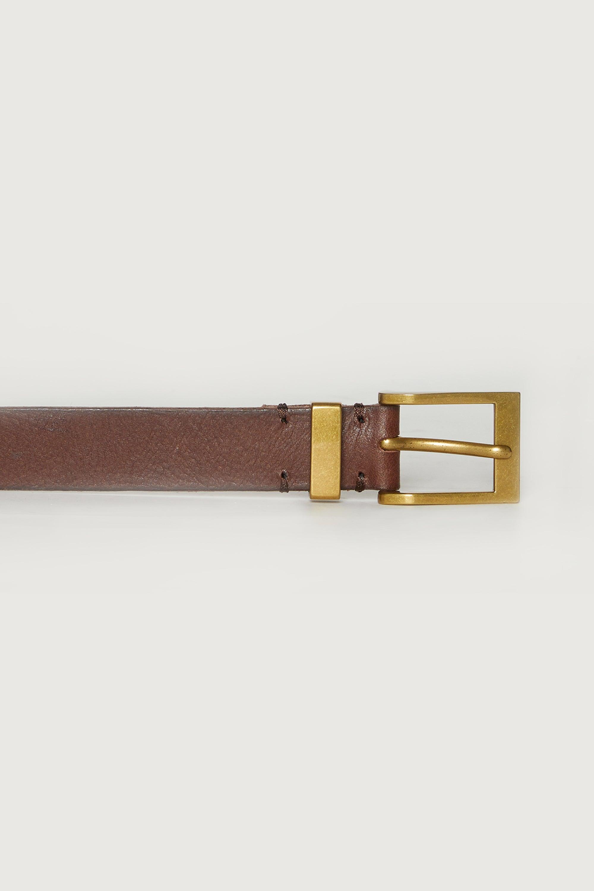 GENUINE LEATHER SQUARE BUCKLE BELT by OAK + FORT
