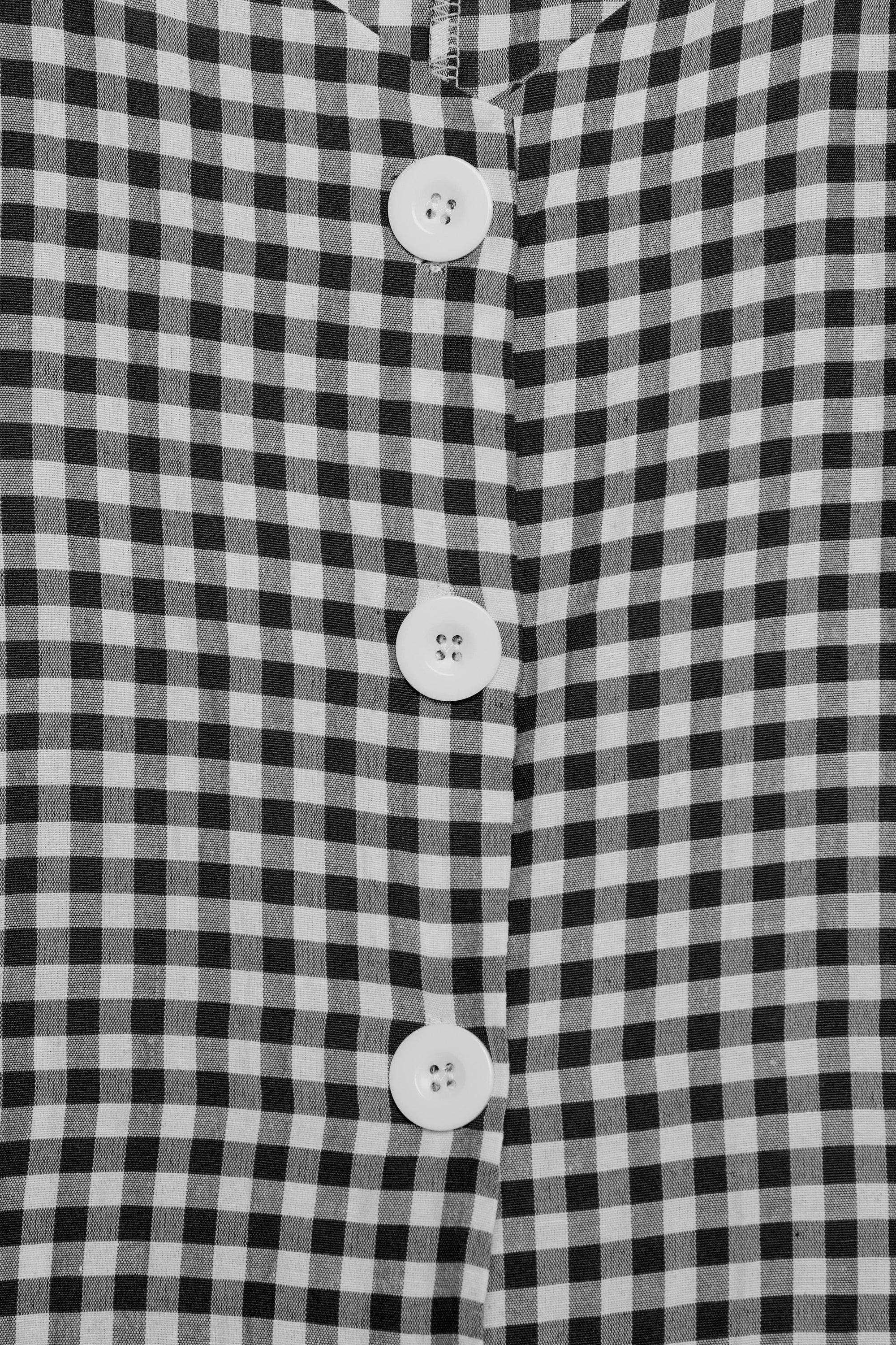 GINGHAM BUTTON UP DRESS by OAK + FORT