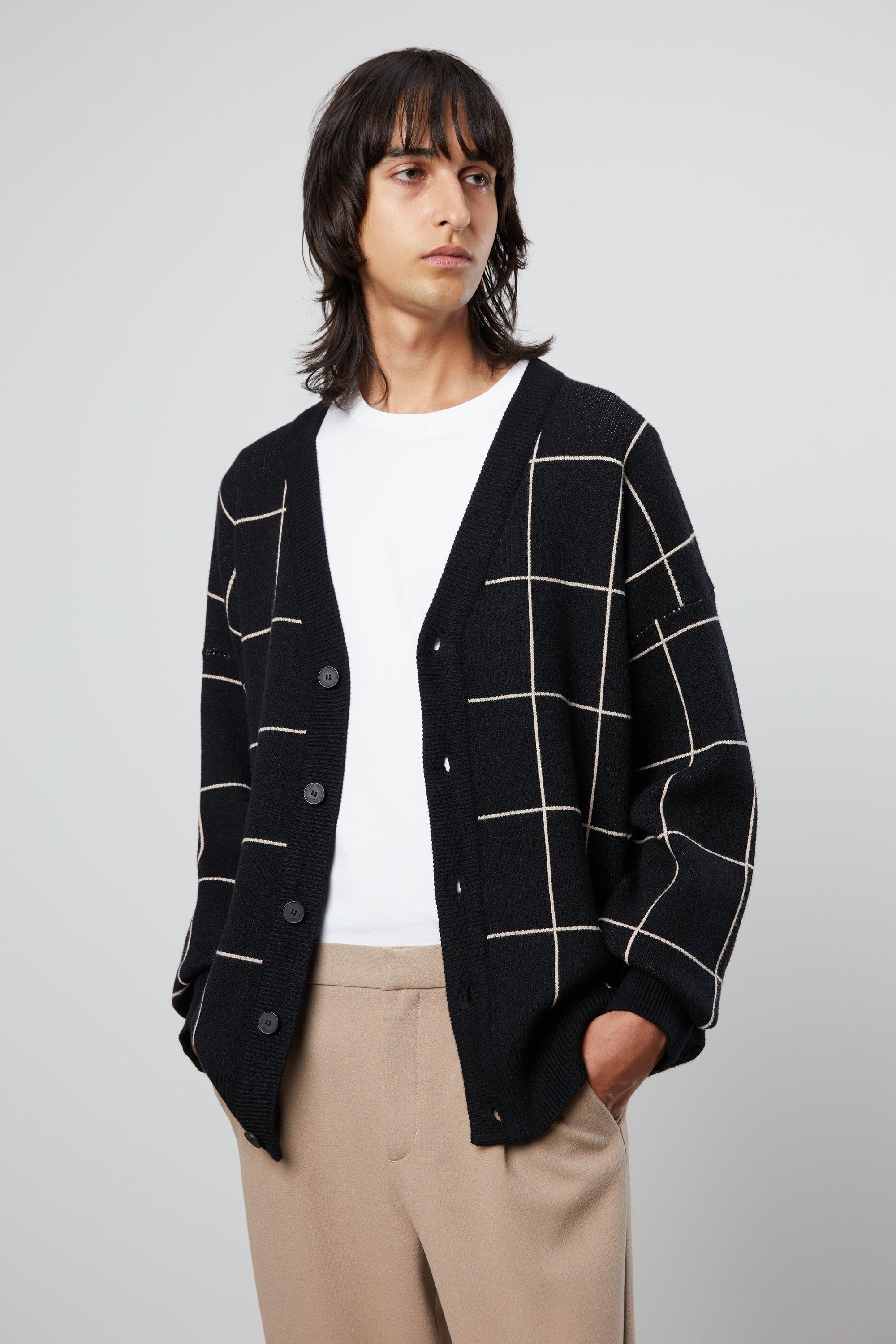 GRID CARDIGAN by OAK + FORT