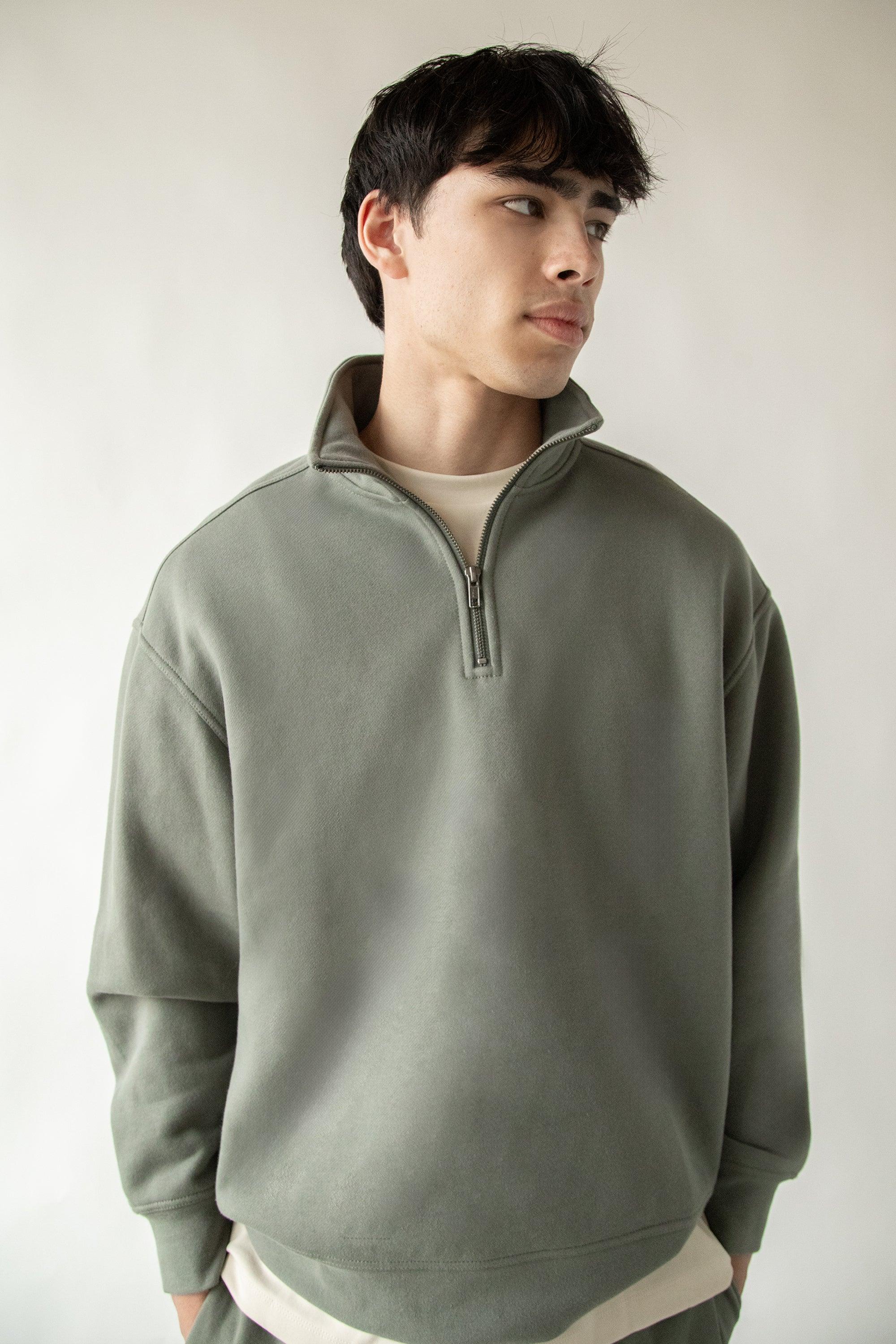 HALF-ZIP SWEAT-SHIRT by OAK + FORT