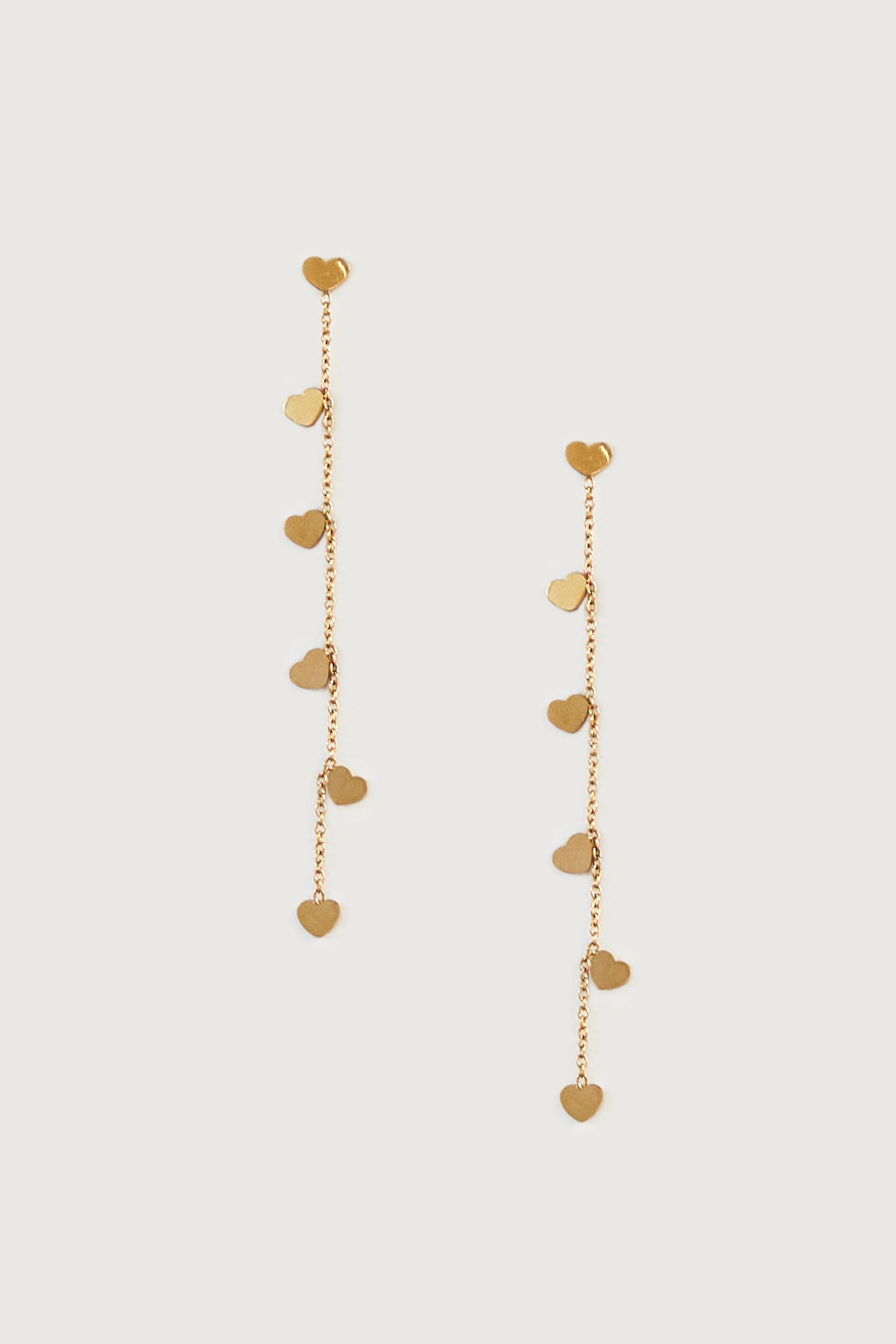 HEART CHAIN EARRING by OAK + FORT