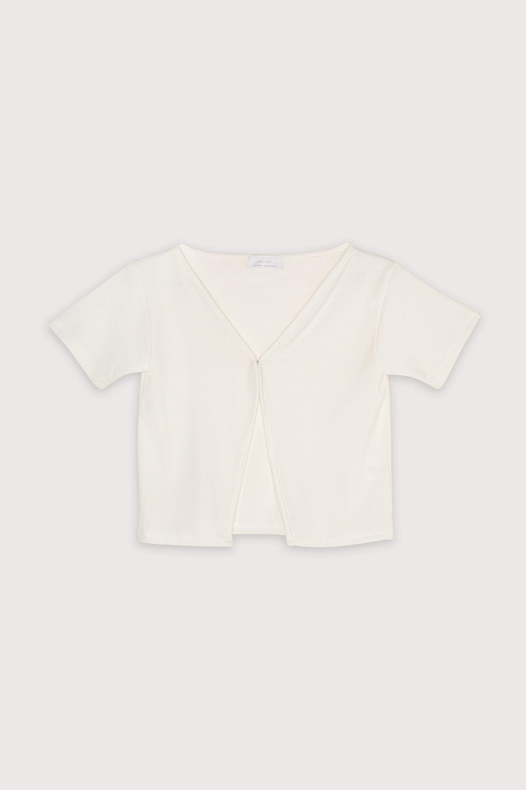 HOOK CLOSURE CROPPED TEE by OAK + FORT