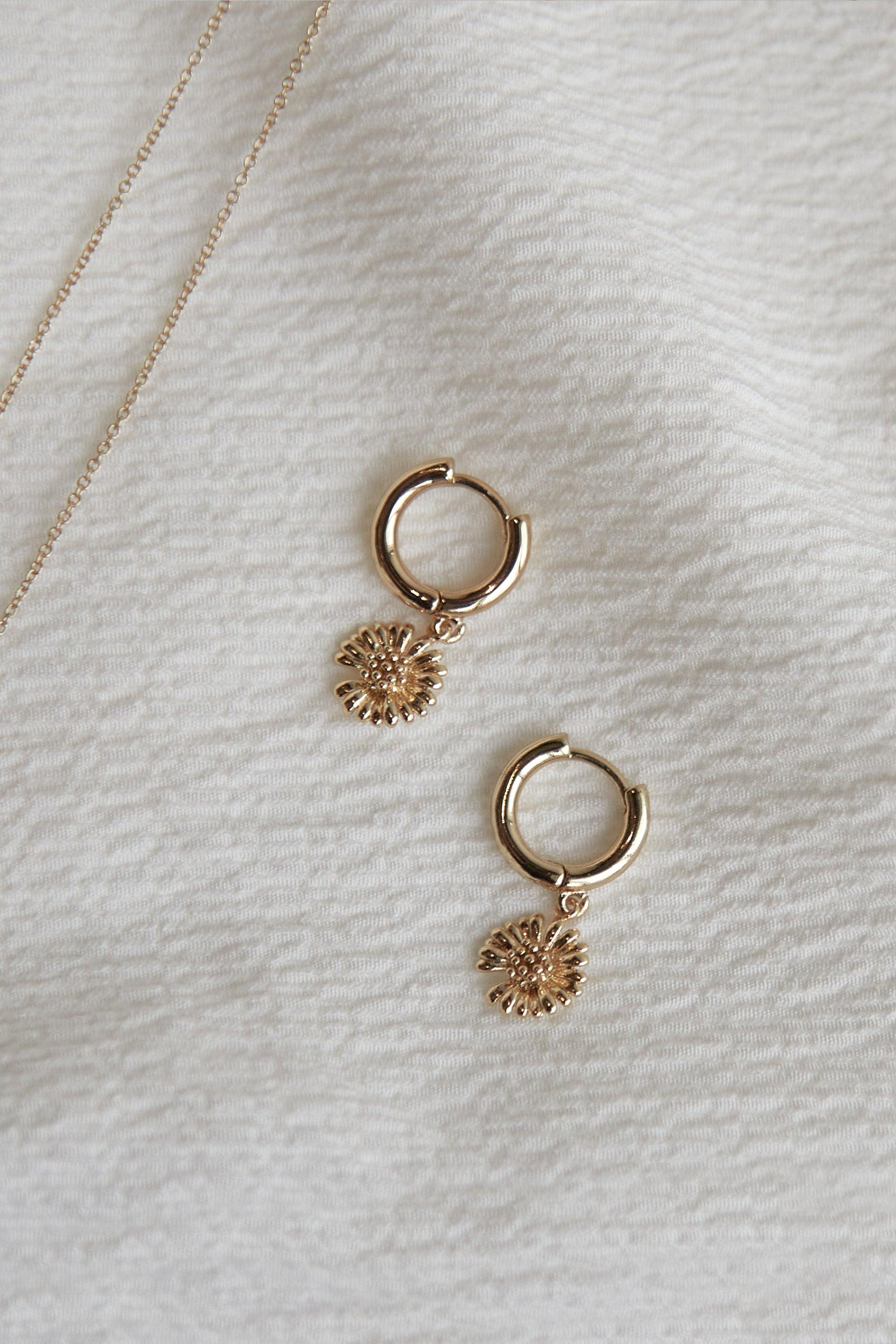 HOOP WITH CHARM PENDANT by OAK + FORT