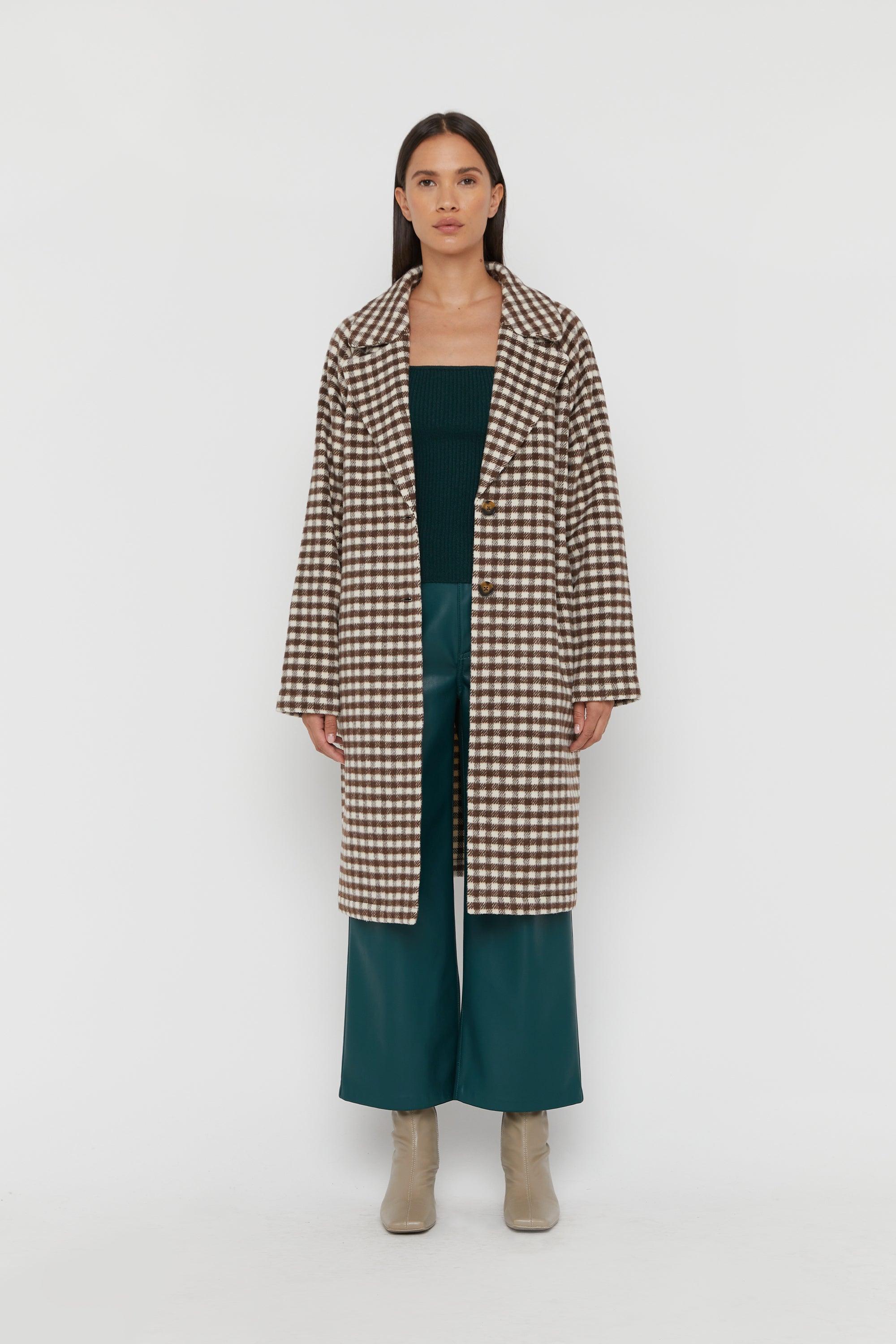 HOUNDSTOOTH COAT by OAK + FORT