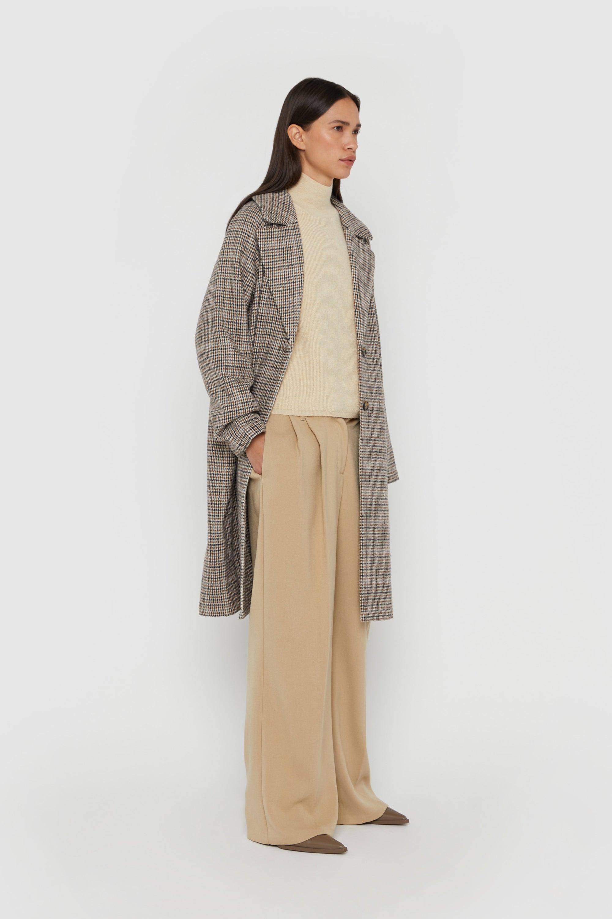 HOUNDSTOOTH COAT by OAK + FORT