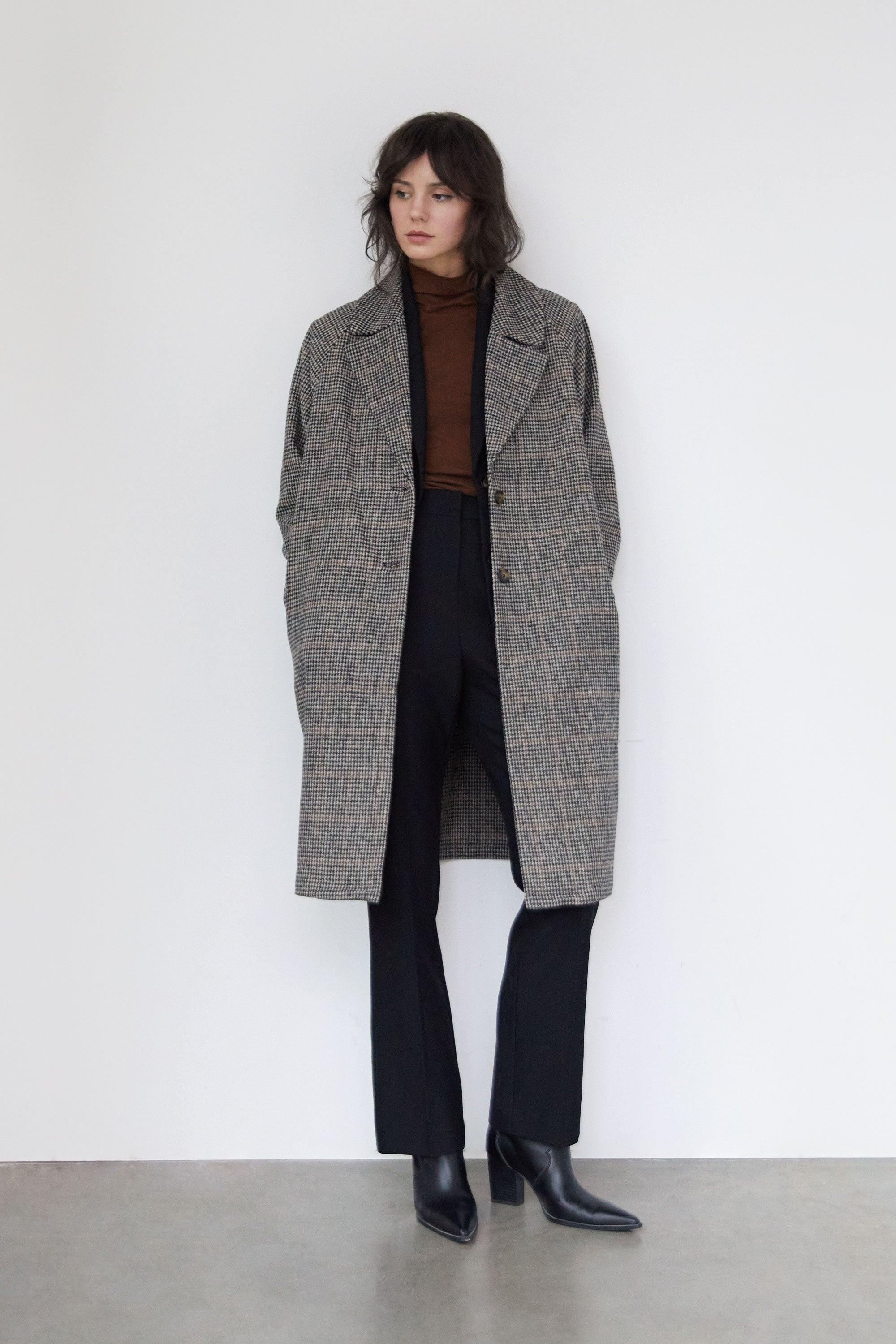 HOUNDSTOOTH COAT by OAK + FORT