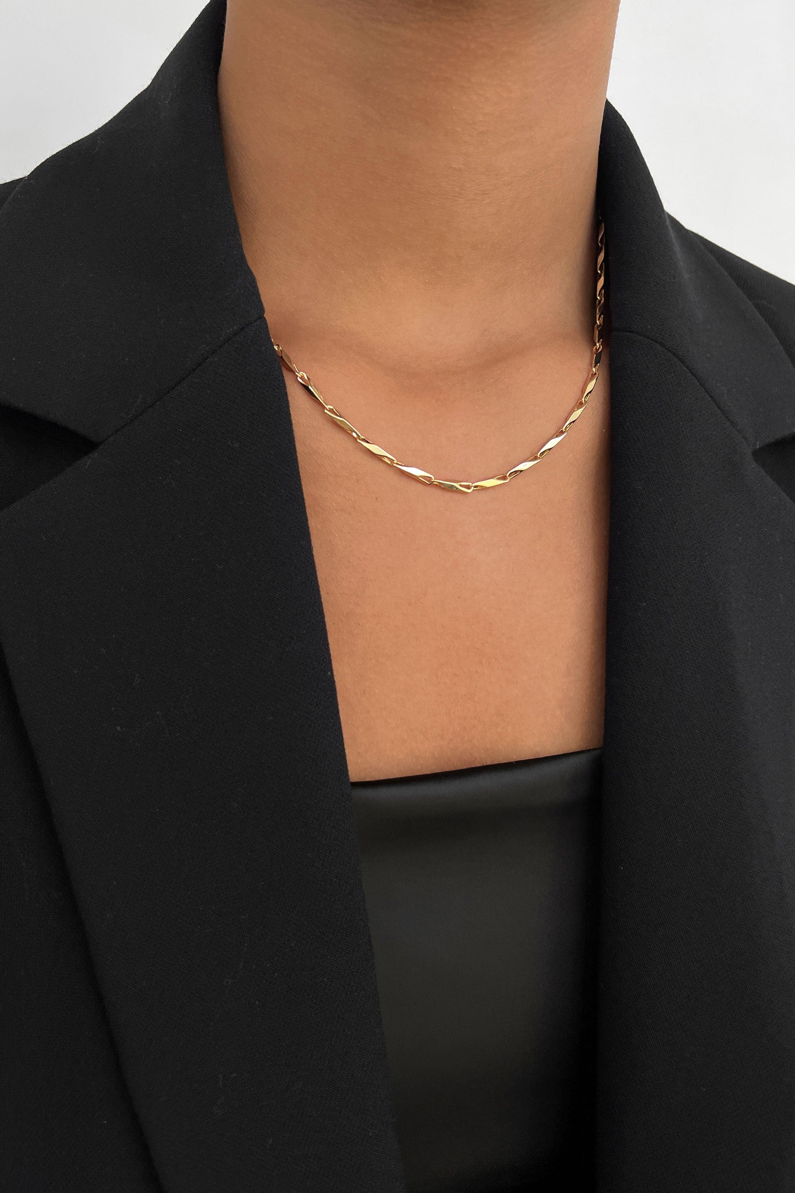 INGOT CHAIN NECKLACE by OAK + FORT
