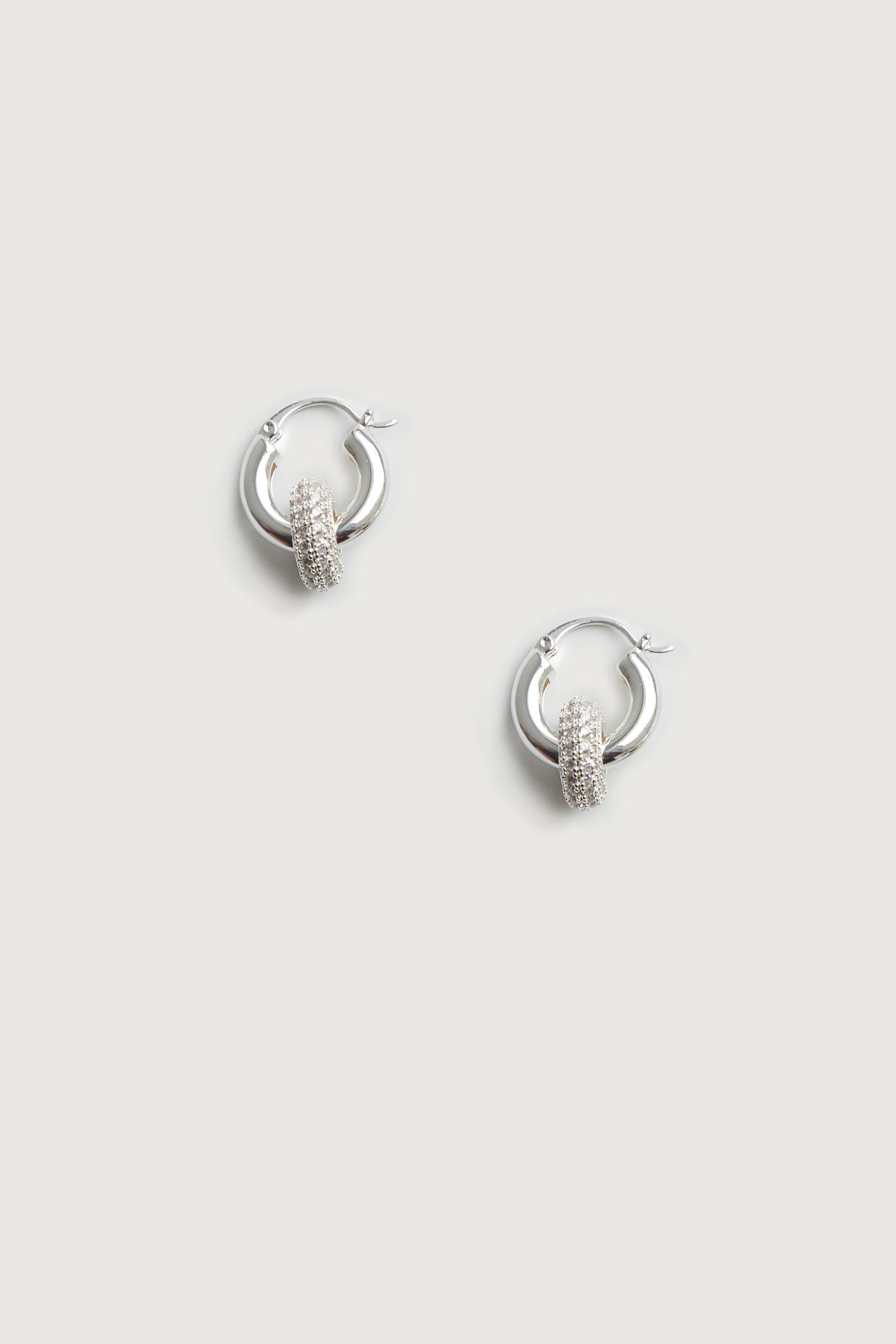 INTERLOCKING ZIRCONIA HOOPS by OAK + FORT