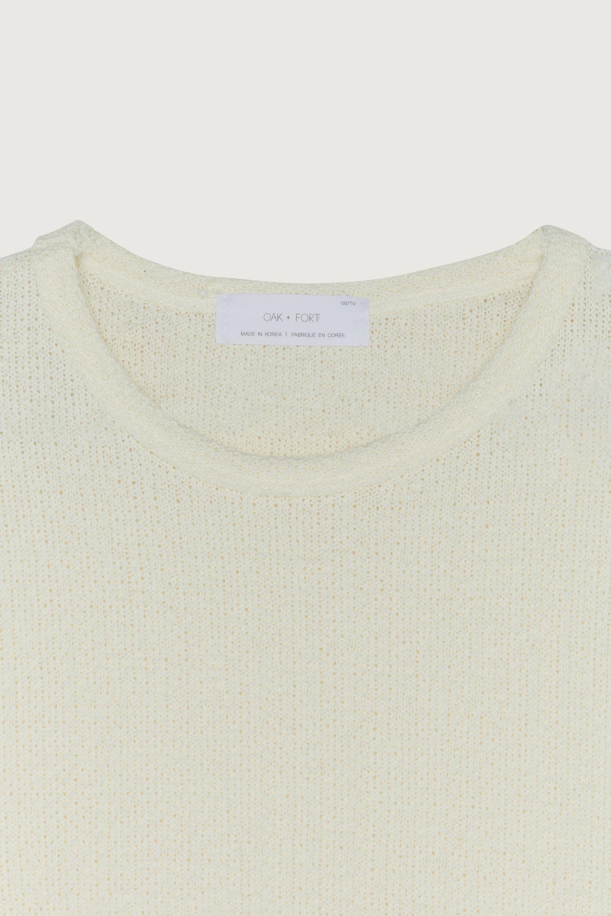 KNIT CROPPED TEE by OAK + FORT