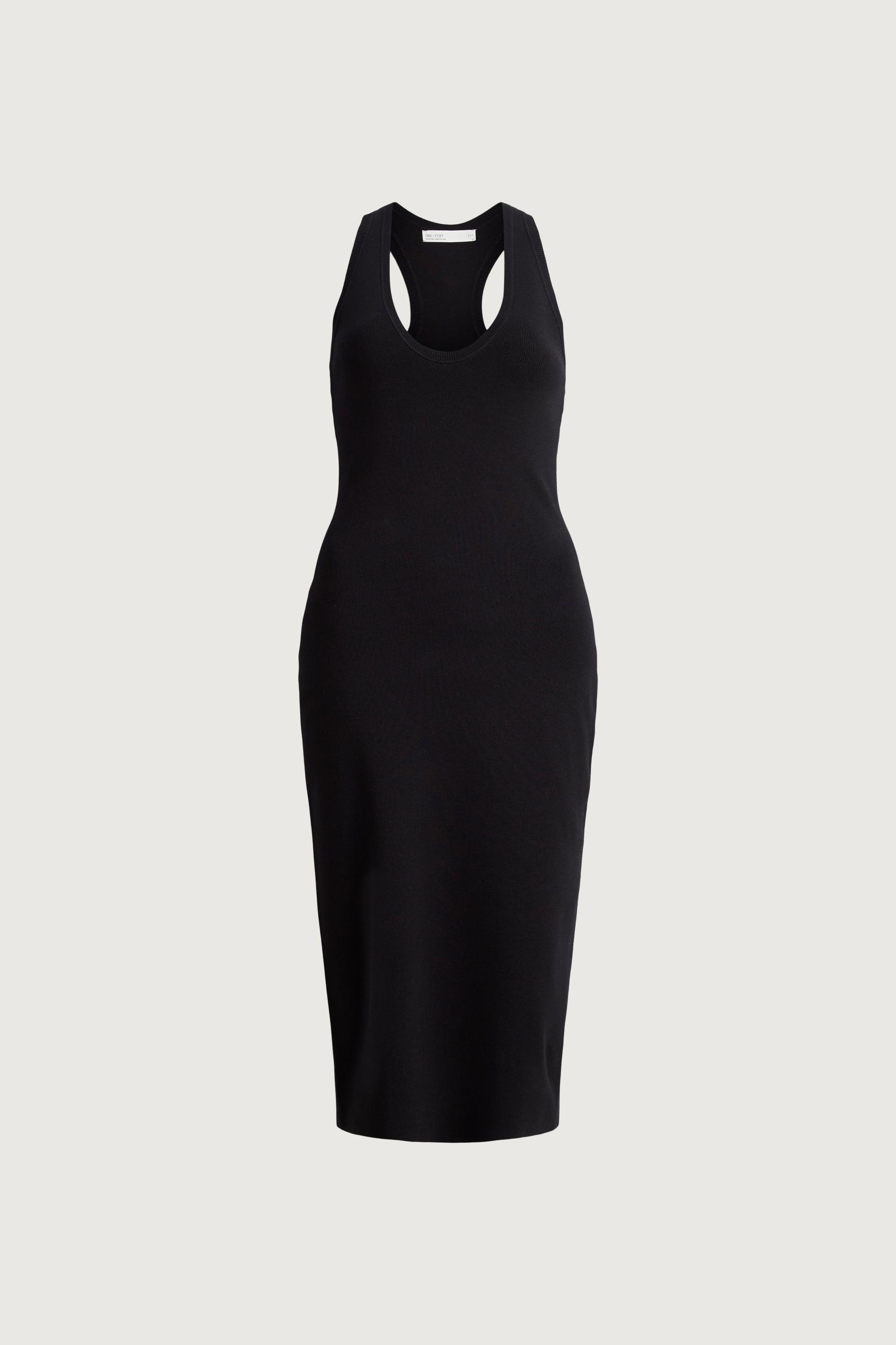 KNIT FORM RACERBACK MIDI DRESS by OAK + FORT