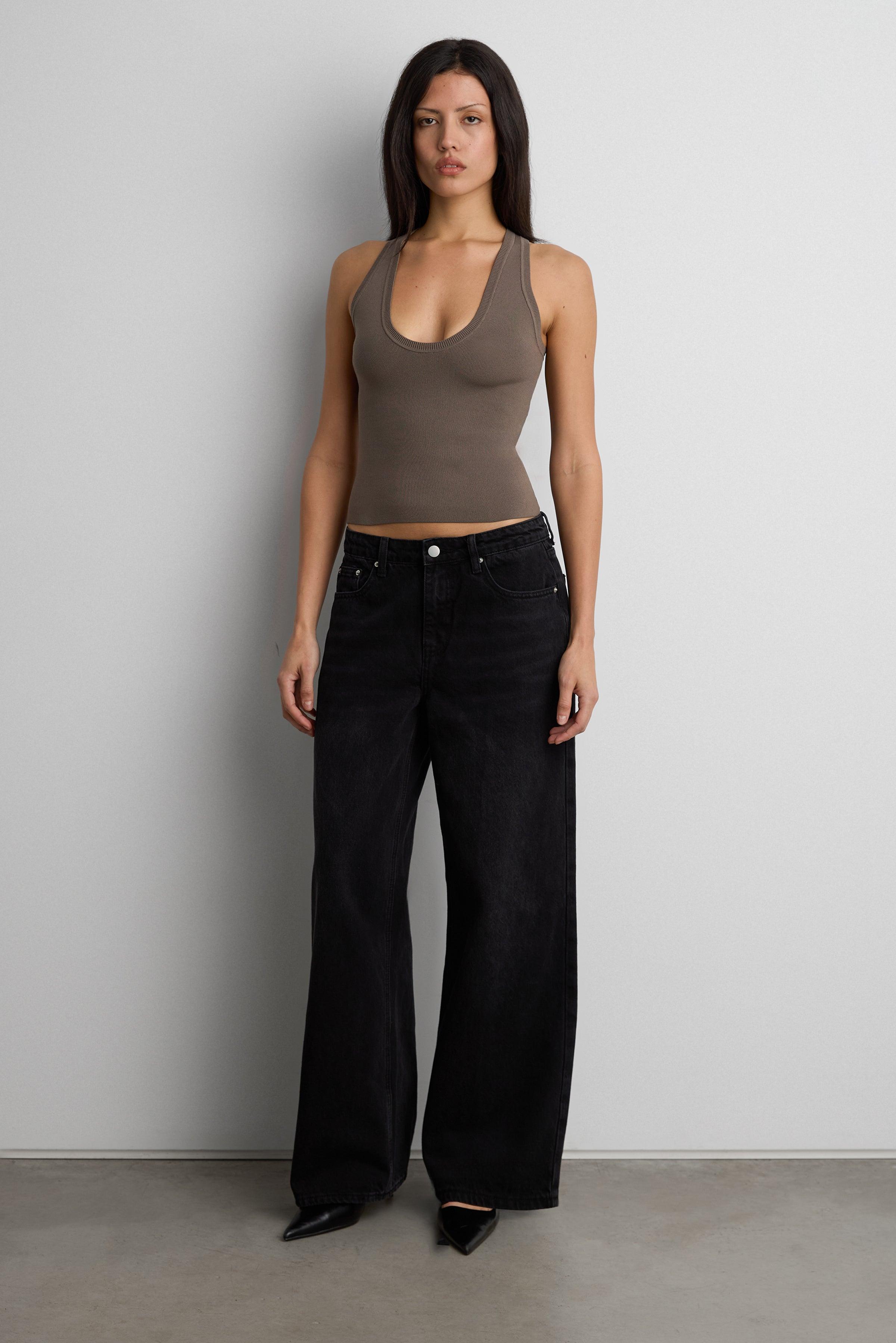 KNIT FORM RACERBACK TANK TOP by OAK + FORT