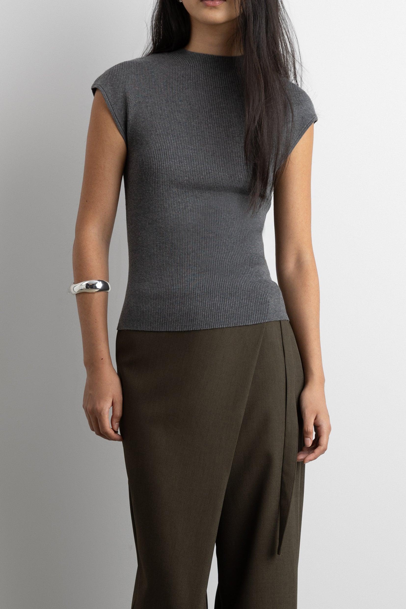 KNIT MOCKNECK TOP by OAK + FORT